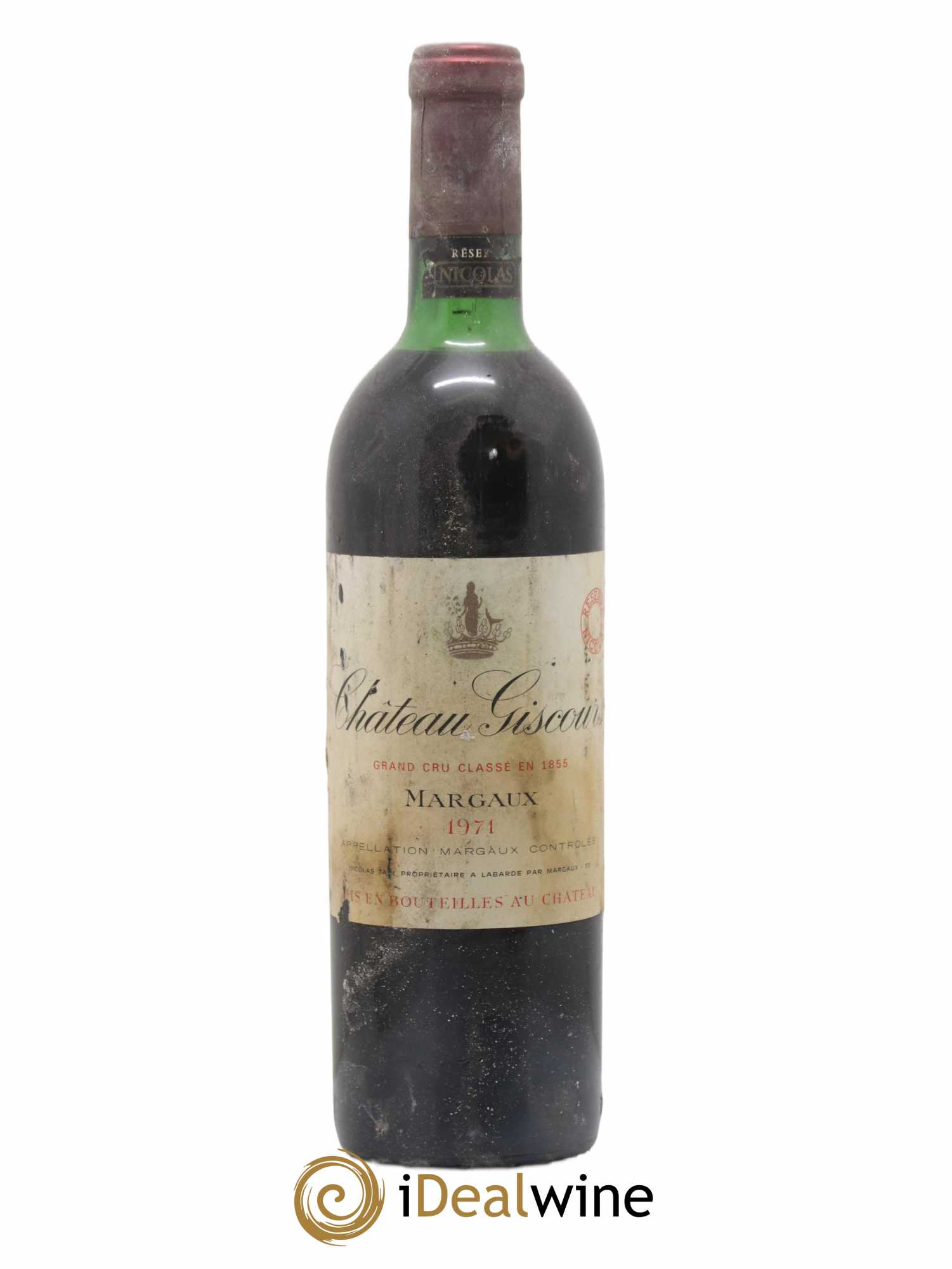 Château Giscours 3ème Grand Cru Classé 1971 - Lot de 1 bouteille - 0