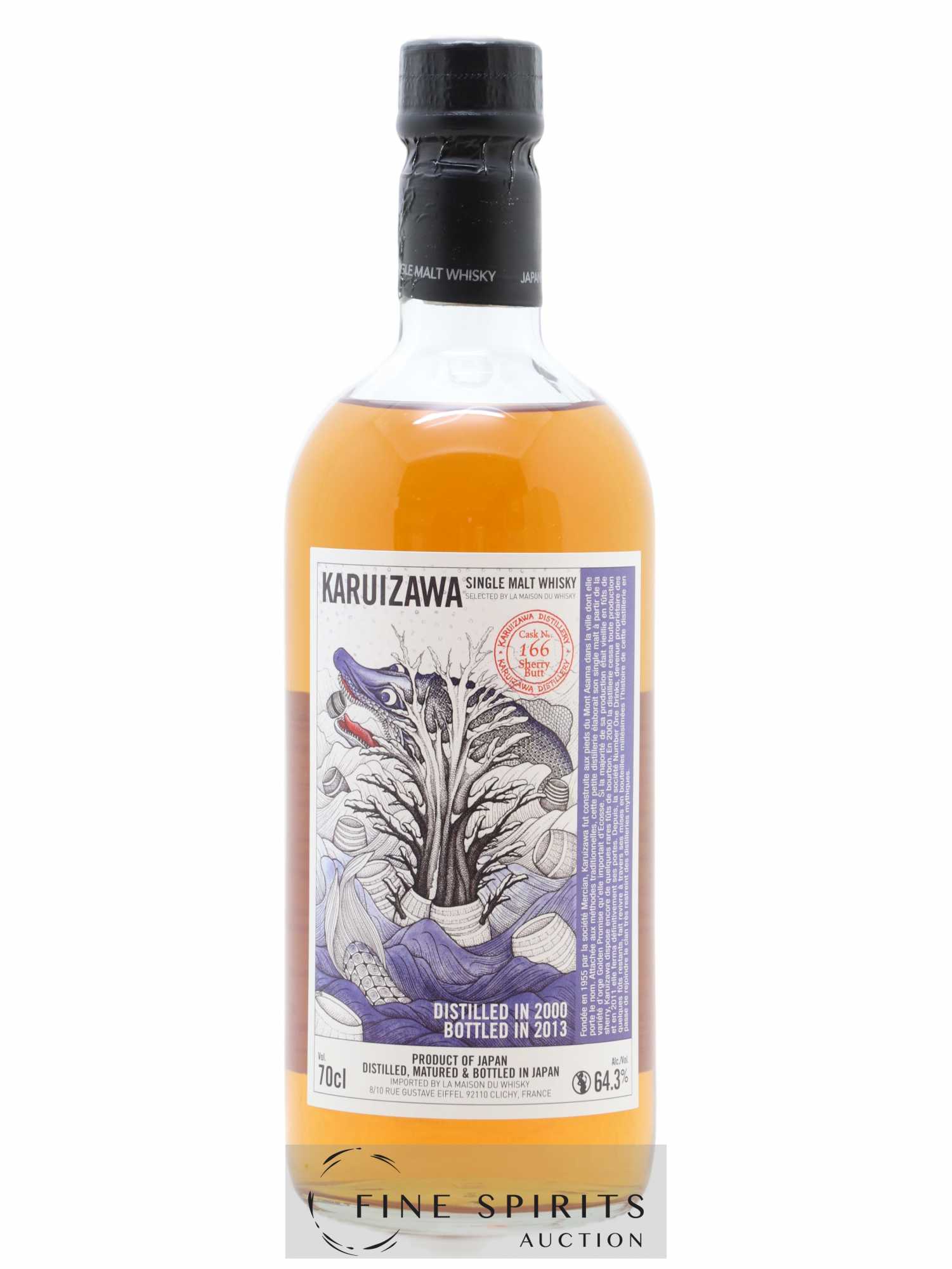 Karuizawa 2000 Of. Sherry Butt - Cask n°166 - bottled 2013 LMDW - Lot de 1 bouteille - 1