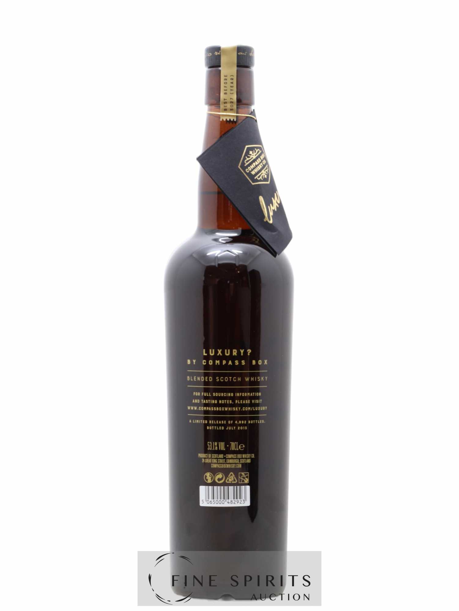 Luxury Compass Box bottled 2015 Limited Release of 4 992 bottles - Lot de 1 bouteille - 2