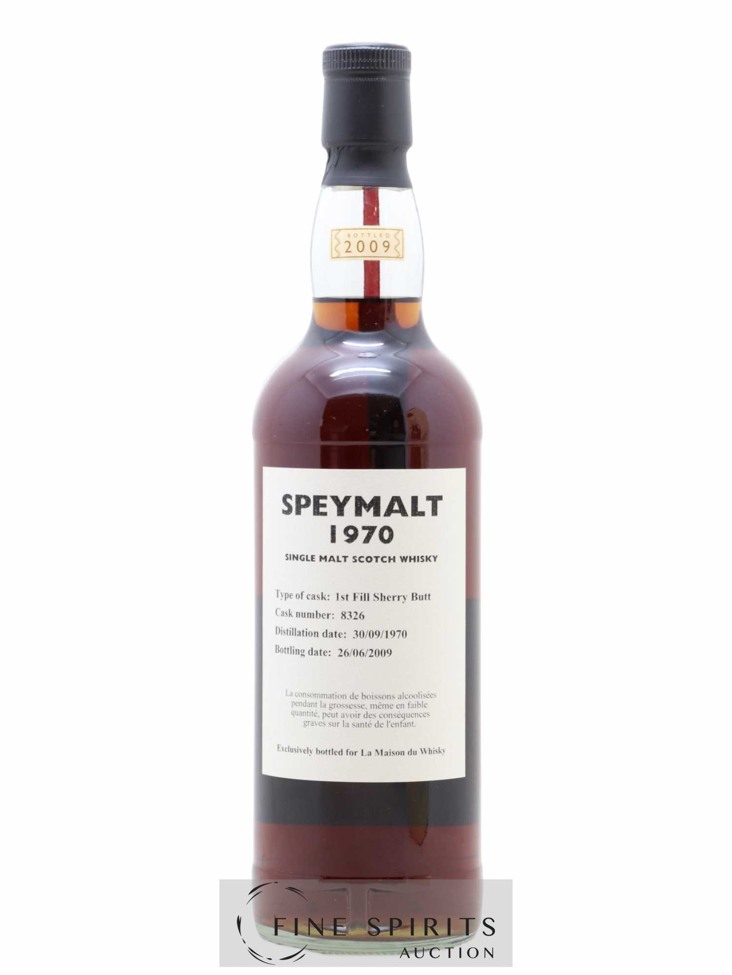Speymalt From Macallan 1970 Gordon & MacPhail 1st Fill Sherry Butt - Cask n°8326 - bottled 2009 LMDW - Lot de 1 bouteille - 1