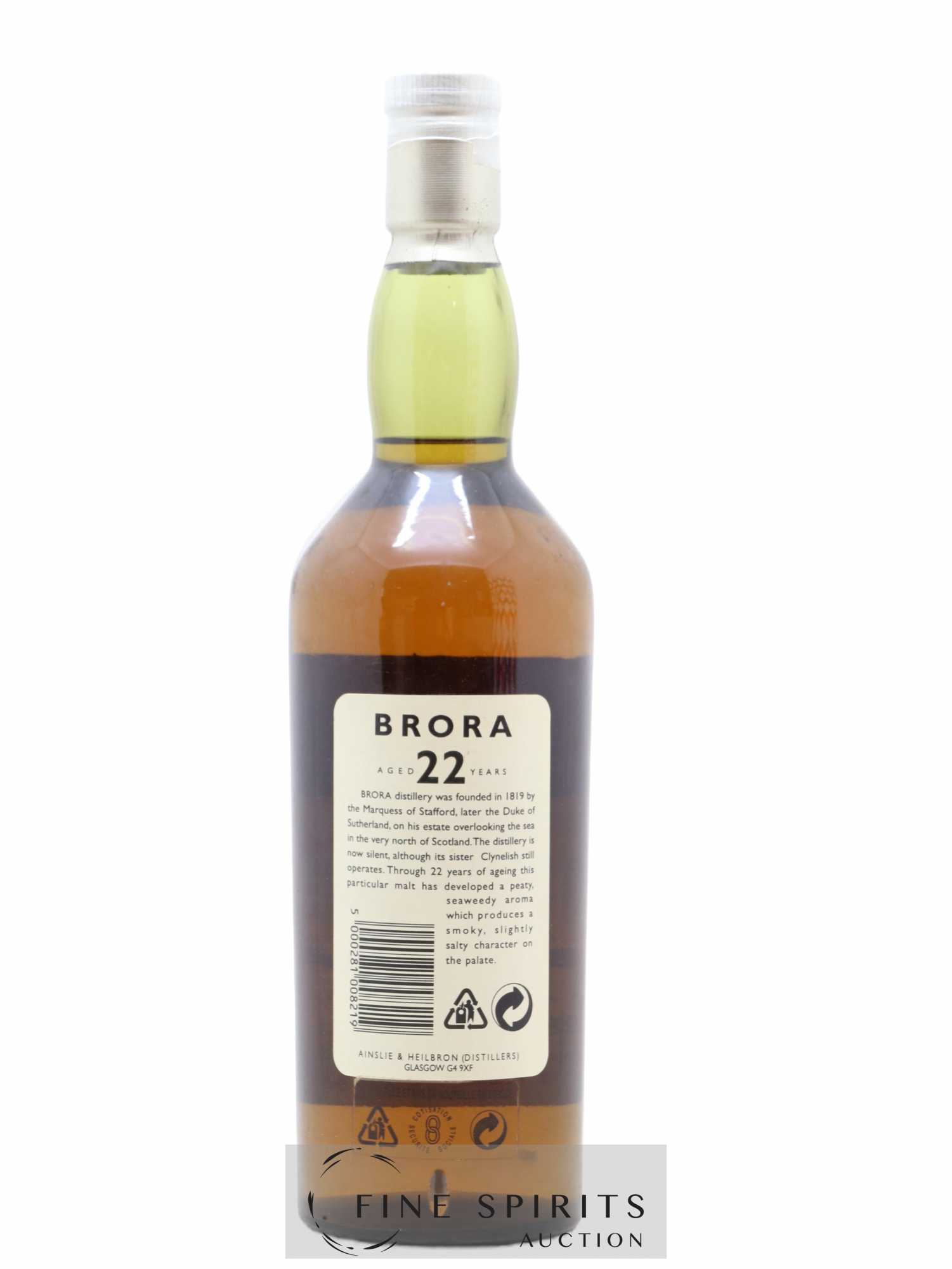 Brora 22 years 1972 Of. Rare Malts Selection Natural Cask Strengh - bottled 2003 Limited Bottling - Lot de 1 bouteille - 1