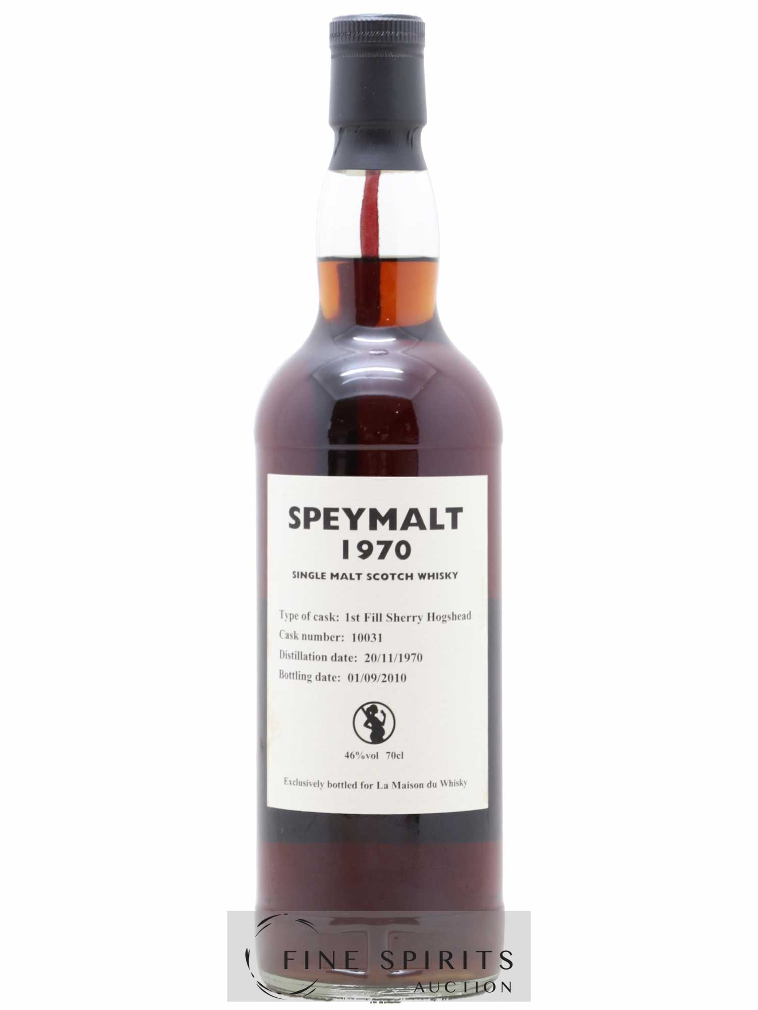 Speymalt From Macallan 1970 Gordon & MacPhail 1st Fill Sherry Hogshead - Cask n°10031 - bottled 2010 LMDW - Lot de 1 bouteille - 1