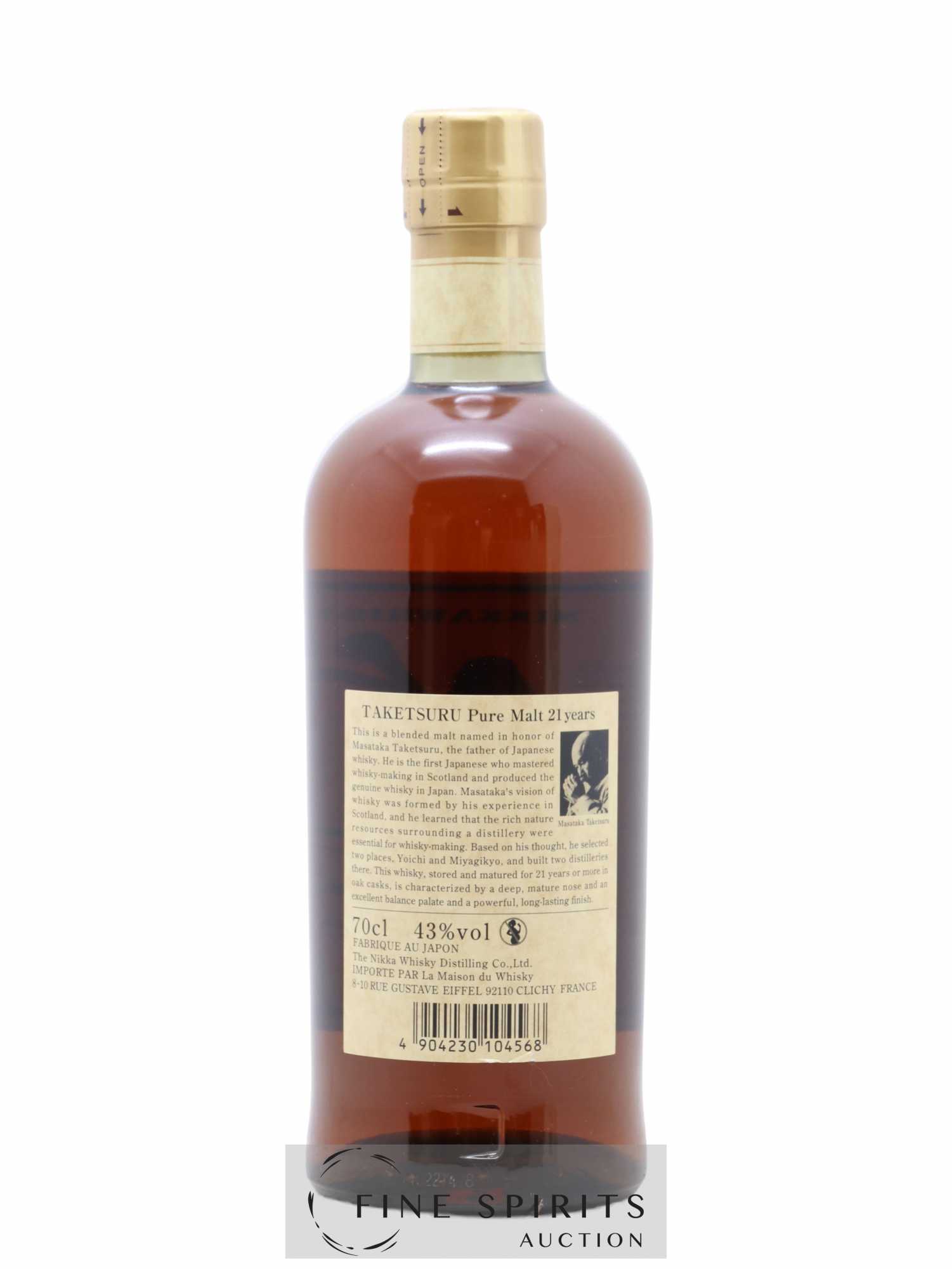 Taketsuru 21 years Of. Pure Malt Nikka Whisky - Lot de 1 bouteille - 2