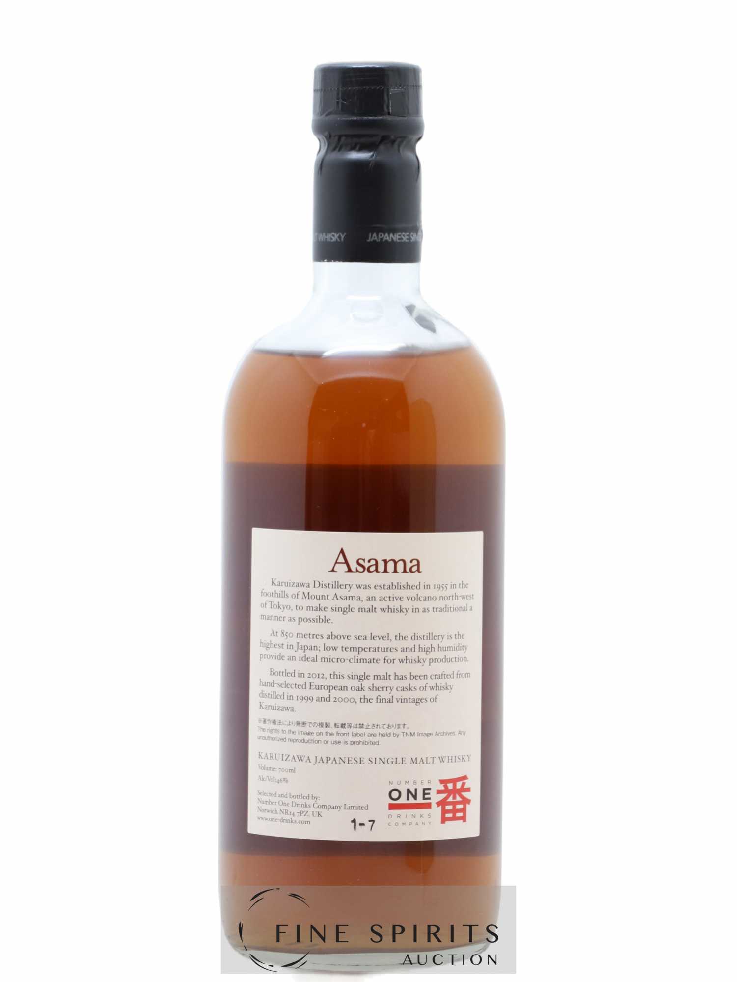 Asama Number One Drinks Karuizawa 1999 - 2000 bottled 2012 - Lot de 1 bouteille - 2
