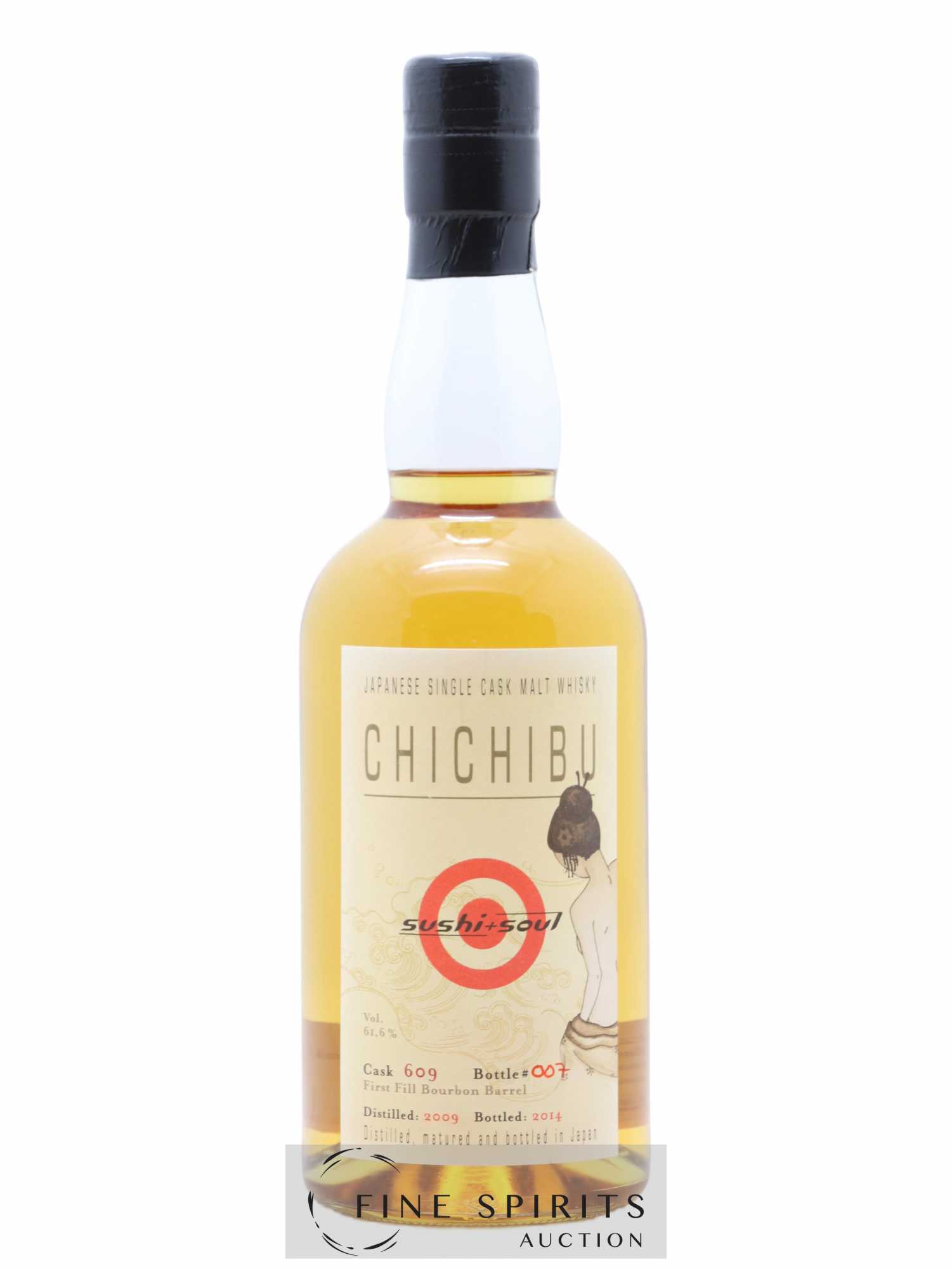 Chichibu 2009 Of. Sushi - Soul Cask n°609 - bottled 2014 - Lot de 1 bouteille - 1