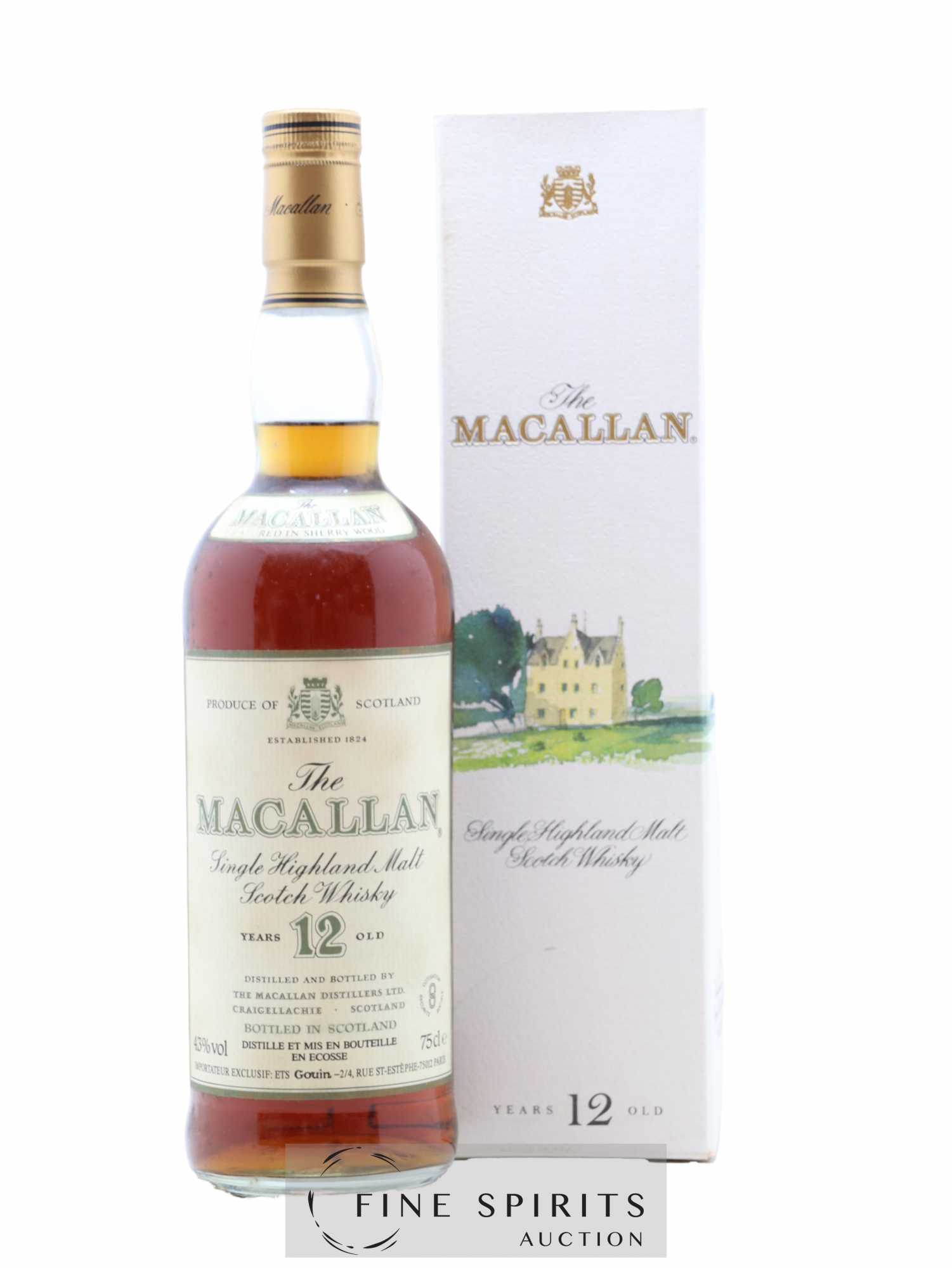 Macallan (The) 12 years Of. Sherry Wood Matured Ets Gouin Import - Lot de 1 bouteille - 0