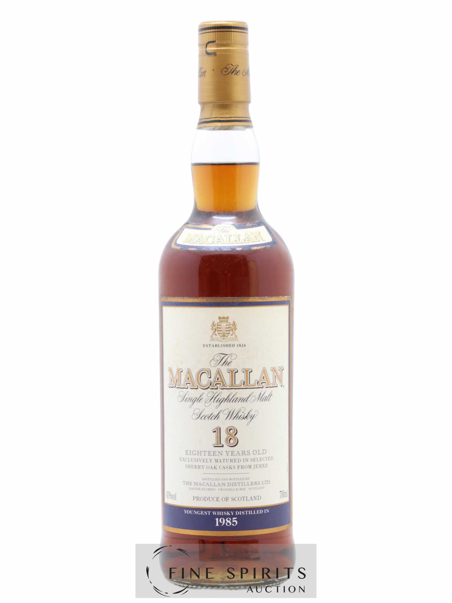Macallan (The) 18 years 1985 Of. Selected Sherry Oak Casks - Lot de 1 bouteille - 1