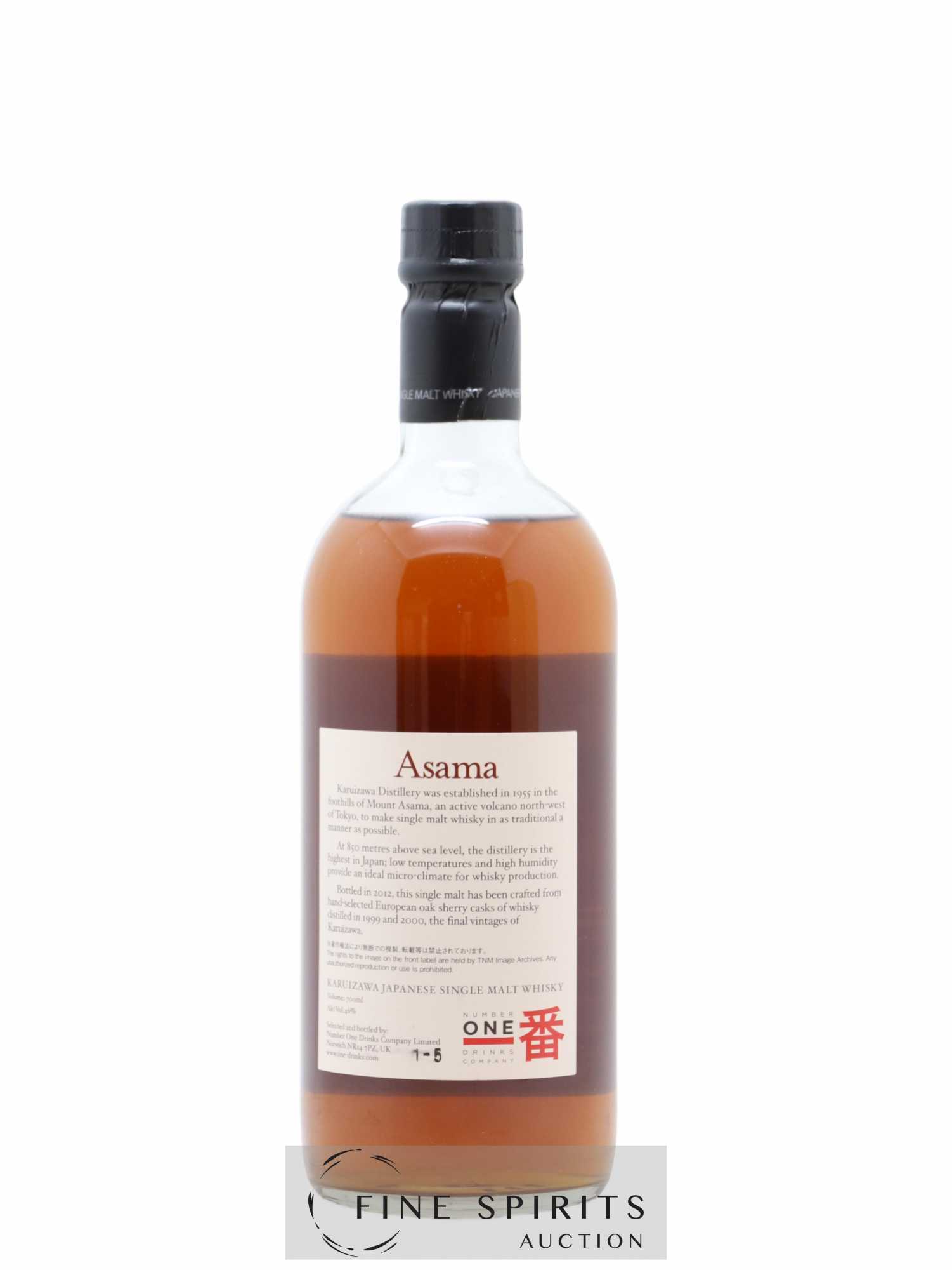 Asama Number One Drinks Karuizawa 1999 - 2000 bottled 2012 - Lot de 1 bouteille - 2