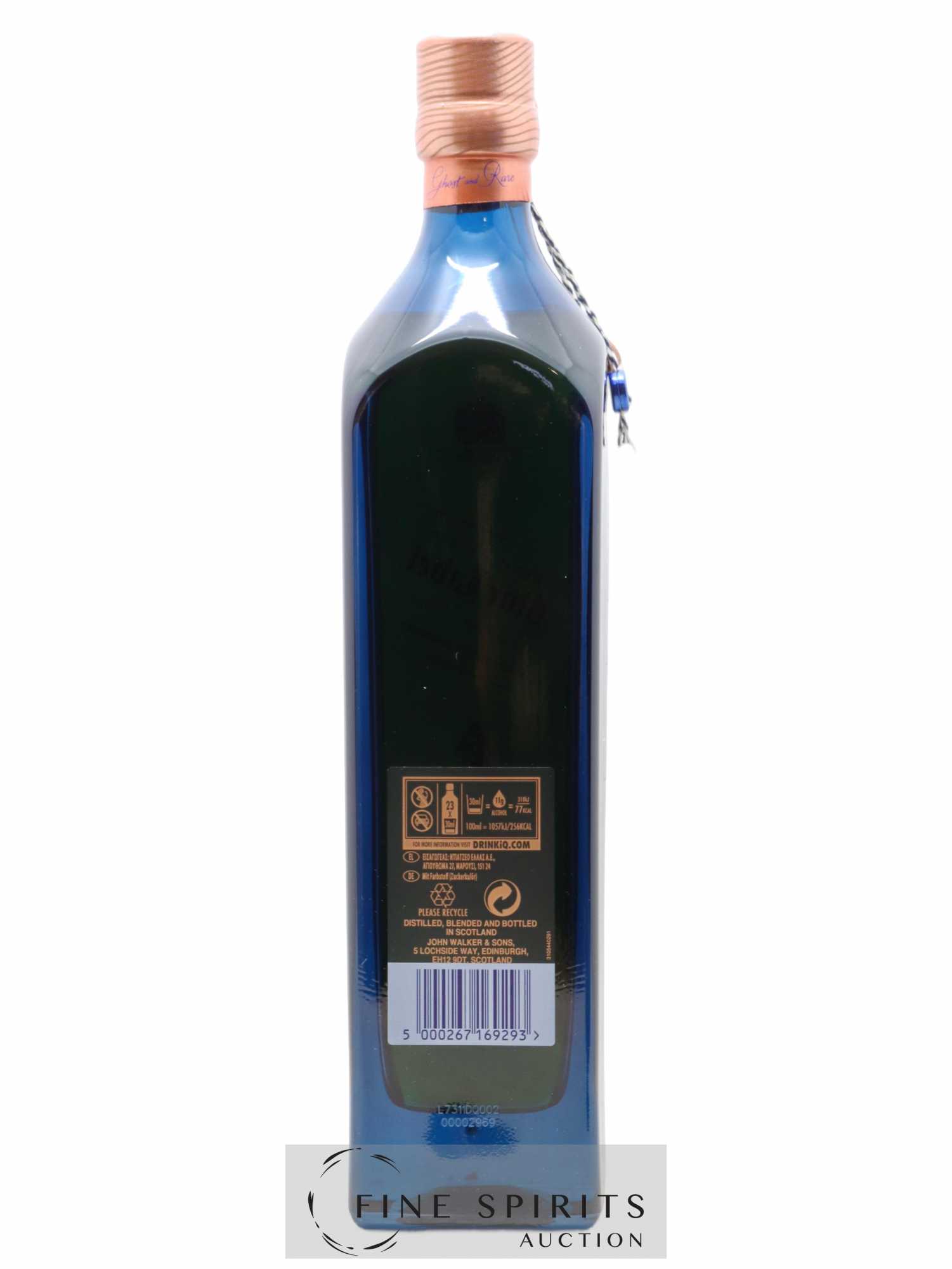 Johnnie Walker Of. Ghost and Rare Brora and 8 Rare Whiskies Blue Label - Special Blend (70 cl.) - Lot de 1 bouteille - 2
