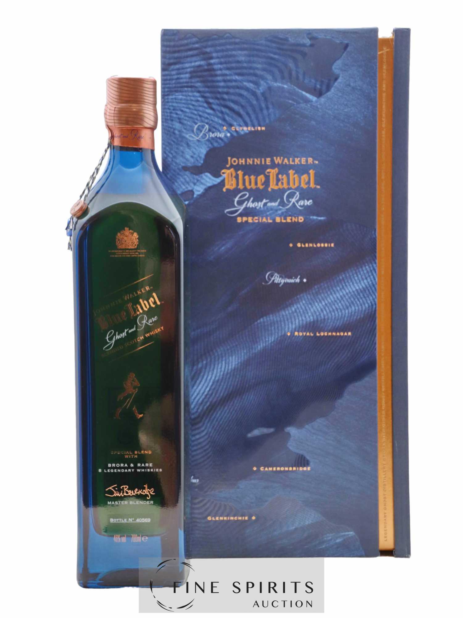 Johnnie Walker Of. Ghost and Rare Brora and 8 Rare Whiskies Blue Label - Special Blend (70 cl.) - Lot de 1 bouteille - 0