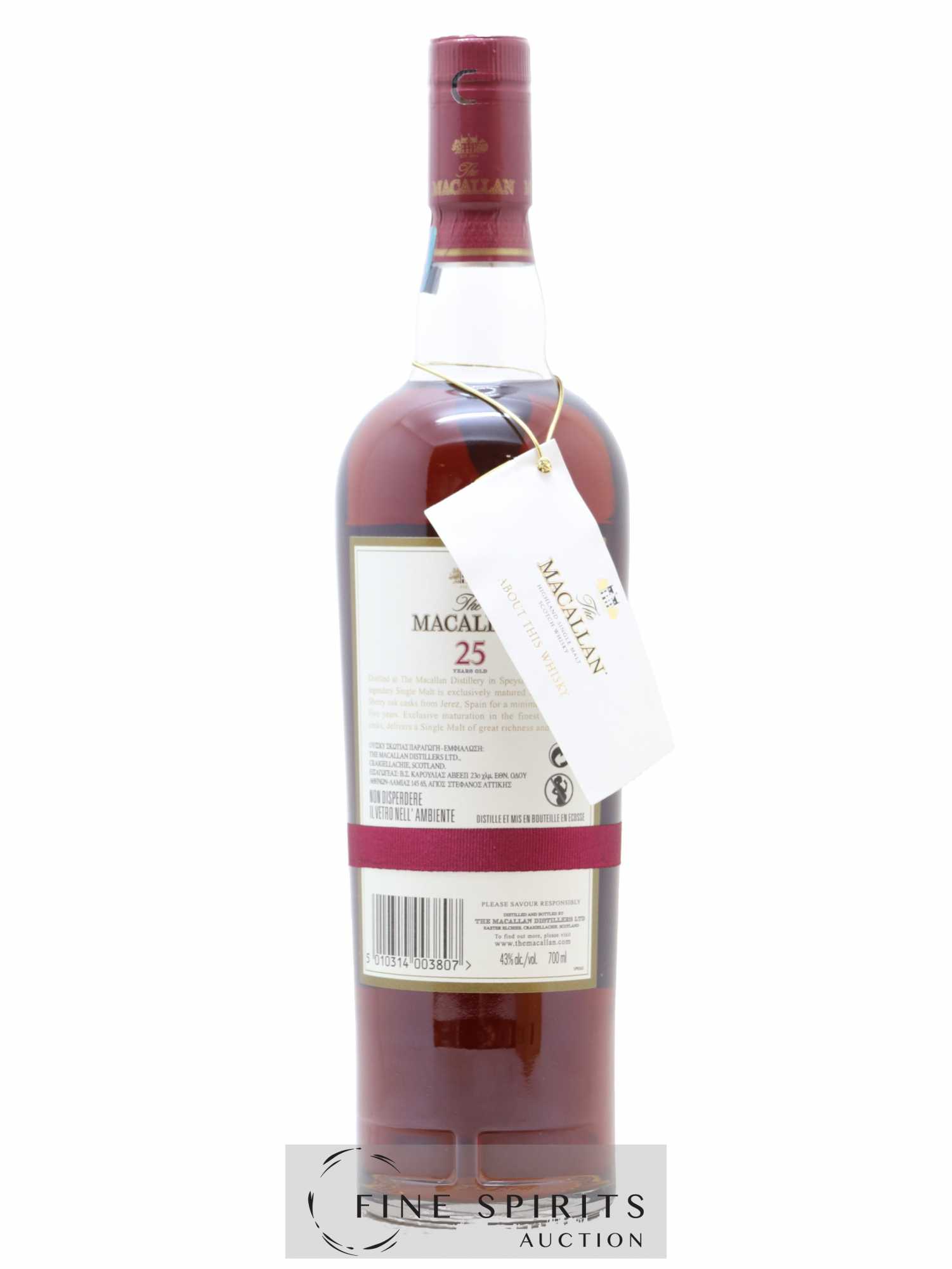 Macallan (The) 25 years Of. Sherry Oak Casks - Lot de 1 bouteille - 2