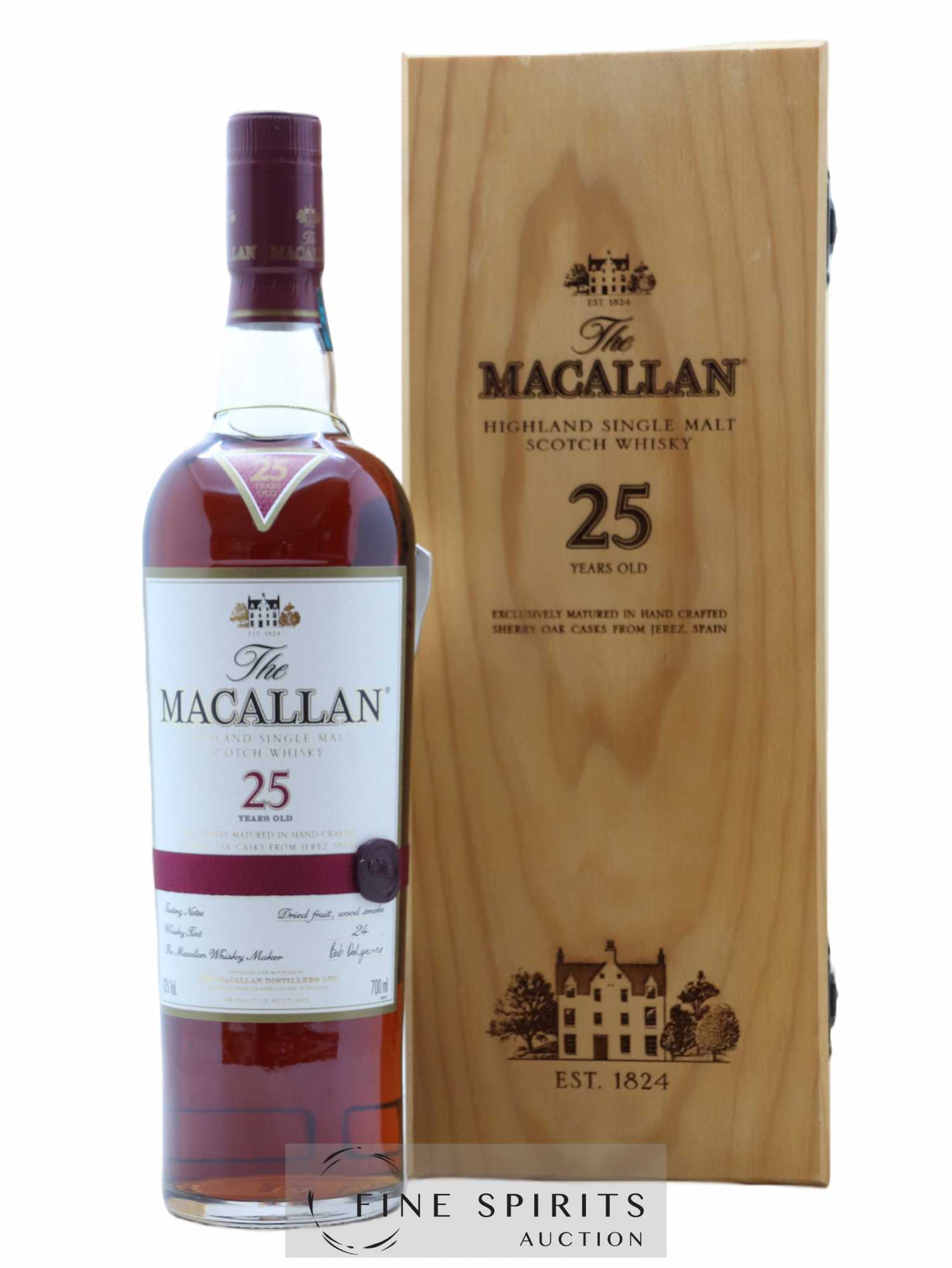 Macallan (The) 25 years Of. Sherry Oak Casks - Lot de 1 bouteille - 0