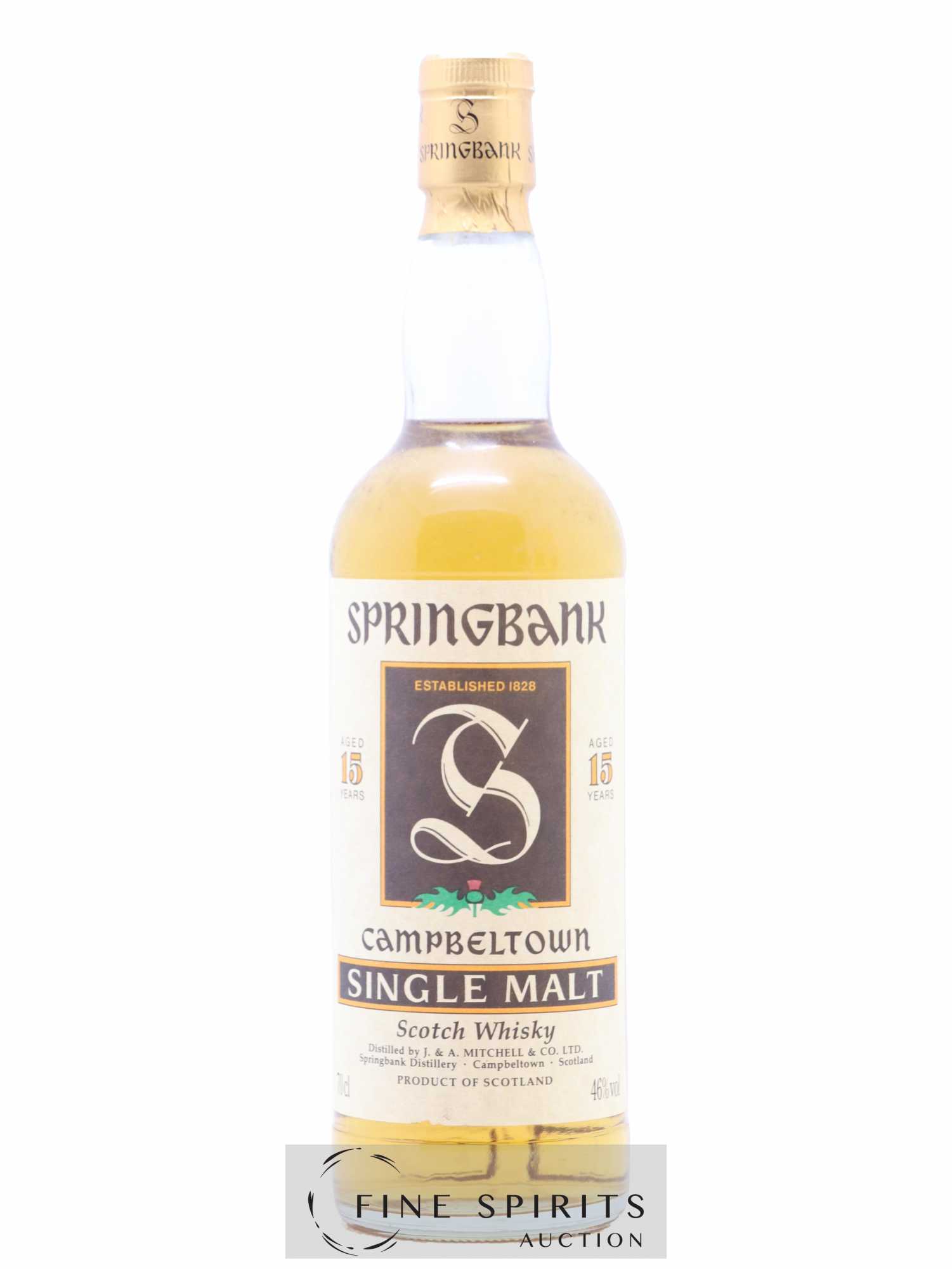 Springbank 15 years Of. Parchment Label - Posten von 1 Flasche - 1