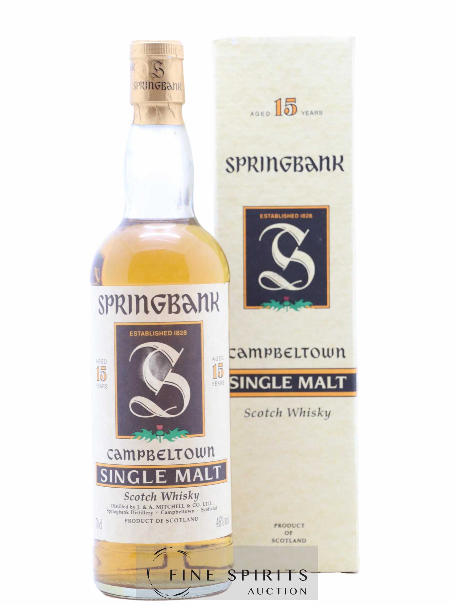Springbank 15 years Of. Parchment Label - Posten von 1 Flasche - 0