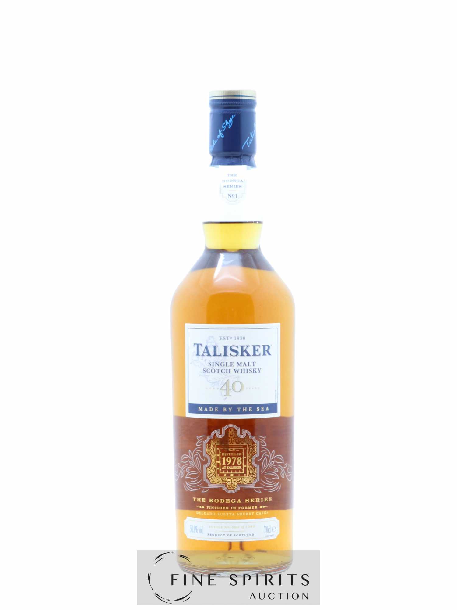 Talisker 40 years 1978 Of. The Bodega Series n°1 One of 2000 - Lot de 1 bouteille - 1