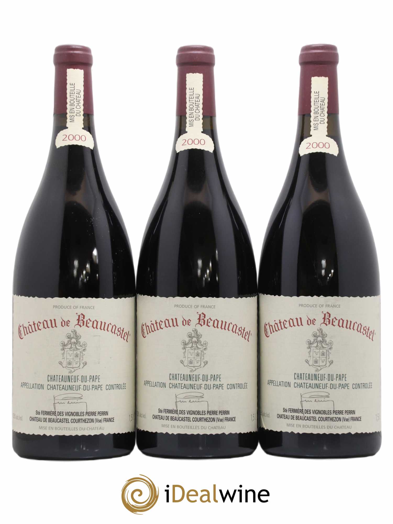 Châteauneuf-du-Pape Château de Beaucastel Famille Perrin 2000 - Lot de 6 magnums - 1