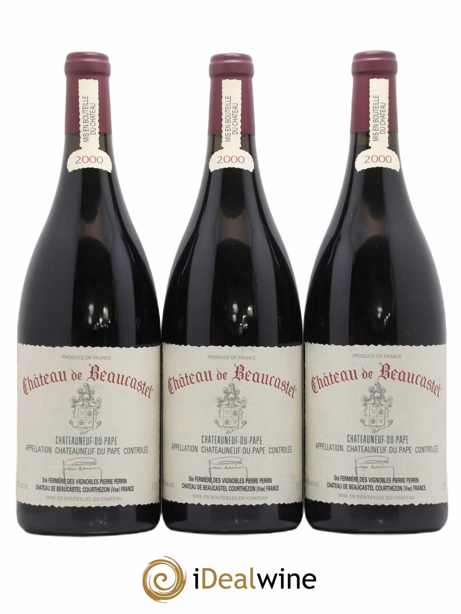 Châteauneuf-du-Pape Château de Beaucastel Famille Perrin 2000 - Lot de 6 magnums - 3
