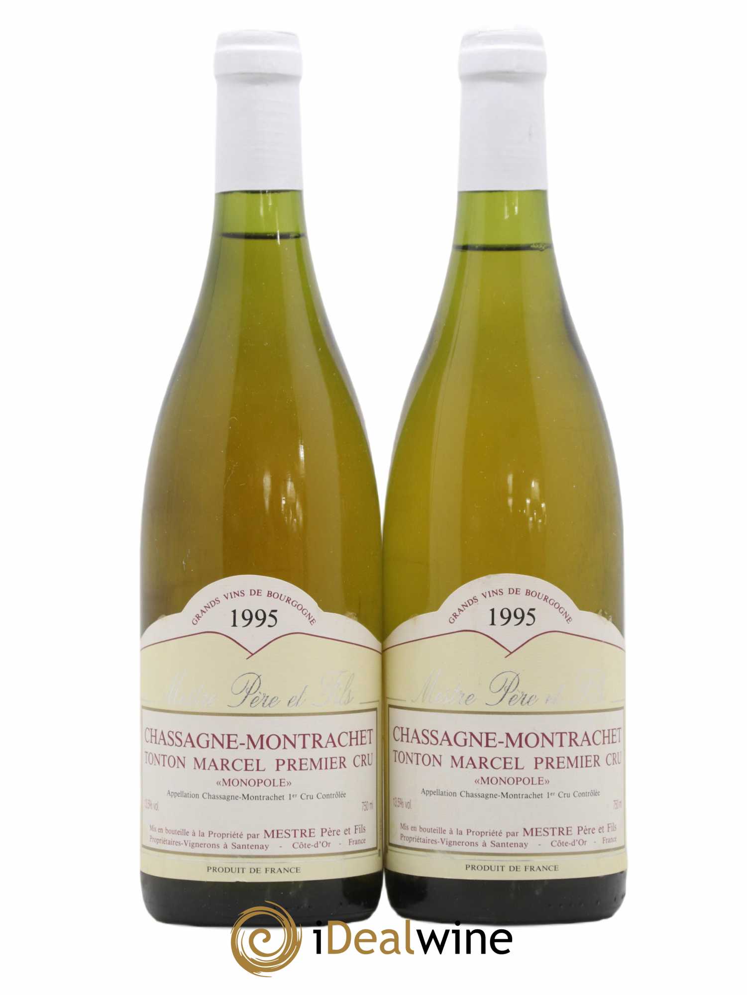 Chassagne-Montrachet 1er Cru Tonton Marcel Domaine Mestre Père et Fils 1995 - Posten von 2 Flaschen - 0