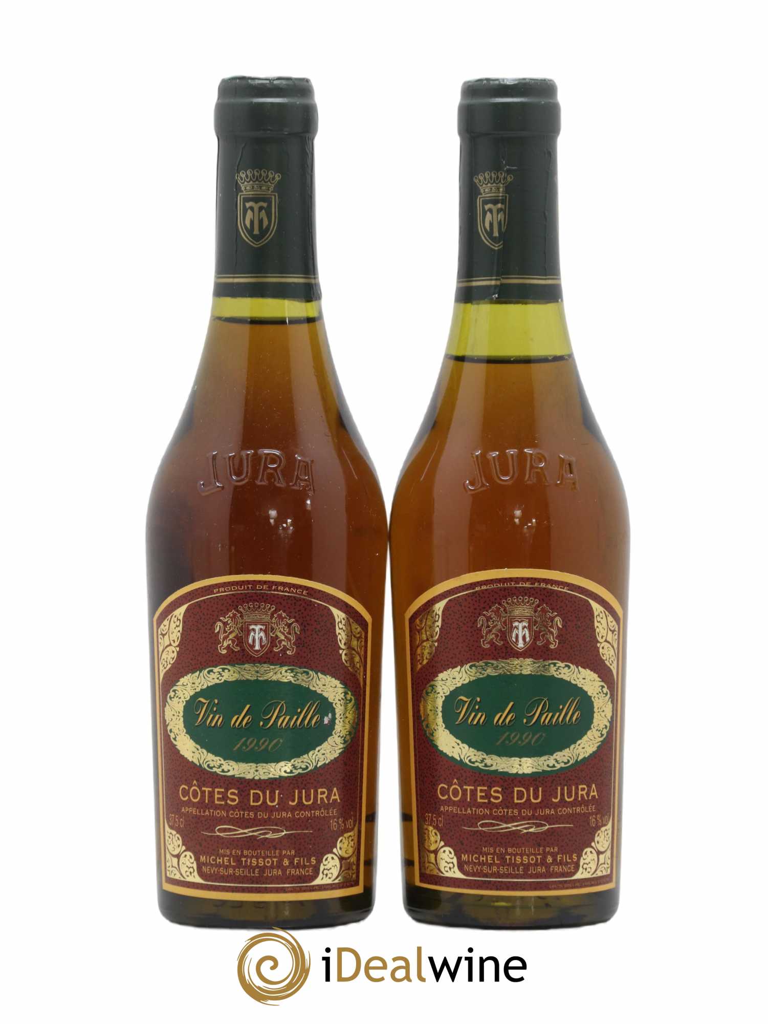 Côtes du Jura Vin de Paille Michel Tissot 1990 - Posten von 2 Demi-Flaschen - 0