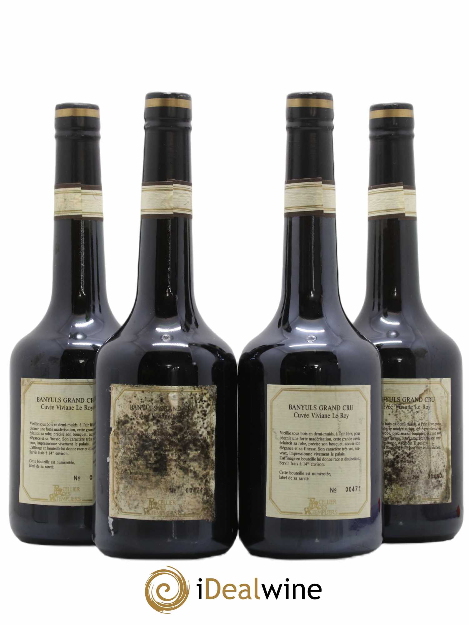 Banyuls Domaine Templier Viviane Le Roy 1978 - Posten von 4 Flaschen - 1