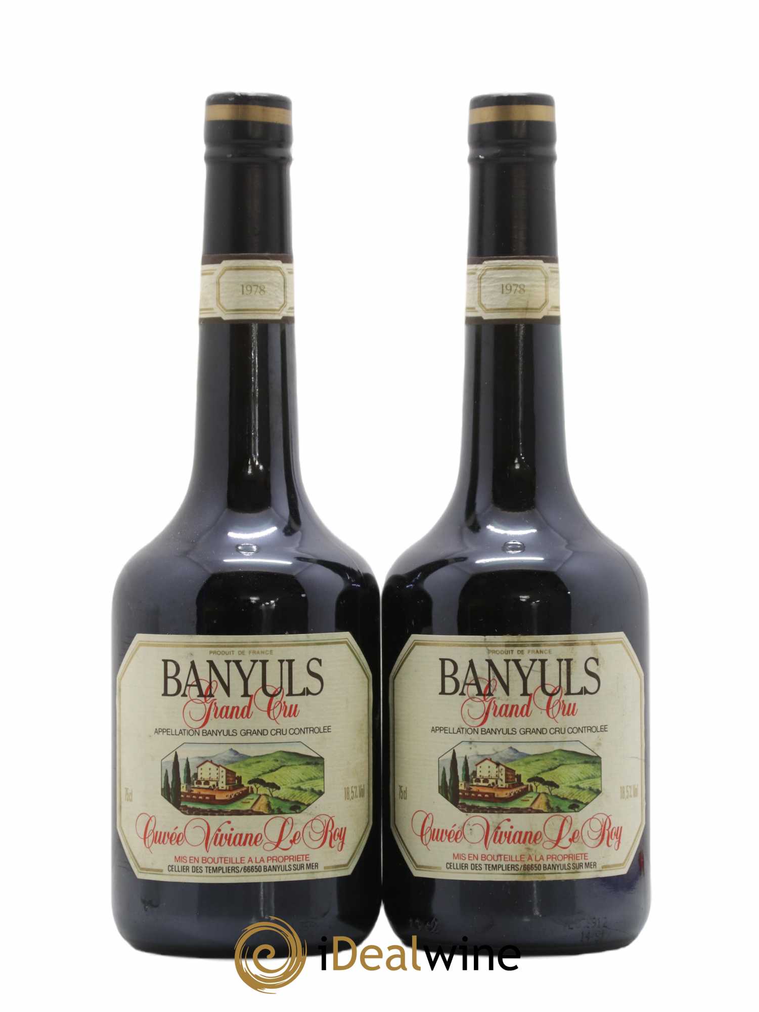 Banyuls Domaine Templier Viviane Le Roy 1978 - Posten von 2 Flaschen - 0