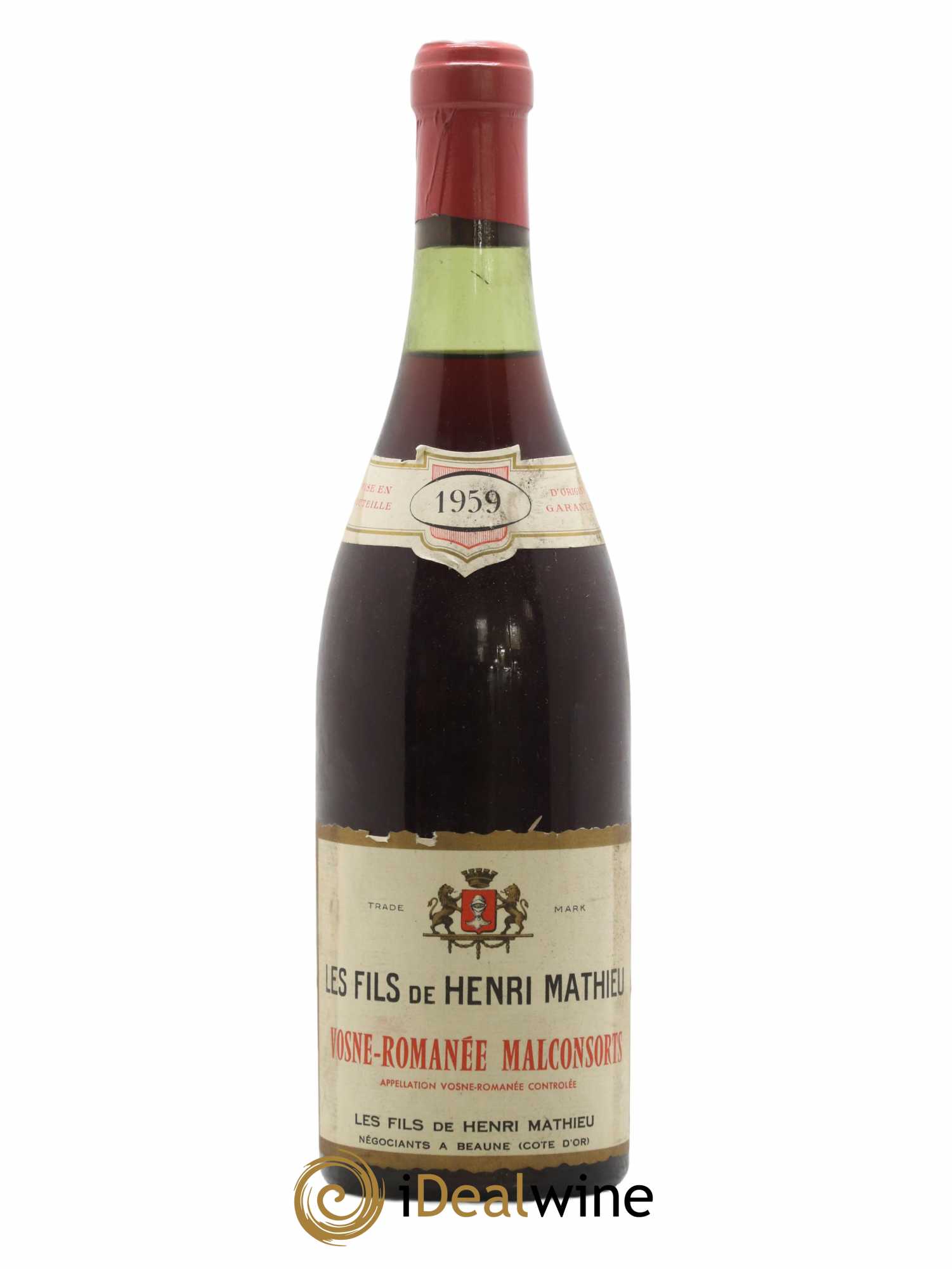 Vosne-Romanée 1er Cru Malconsorts Les Fils De Henri Mathieu 1959 - Posten von 1 Flasche - 0