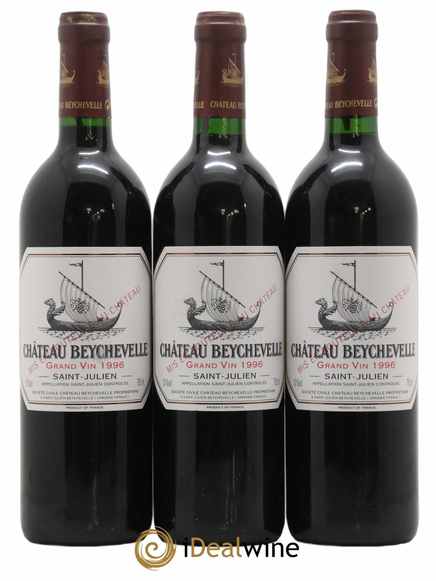 Château Beychevelle 4ème Grand Cru Classé 1996 - Lot de 6 bouteilles - 2