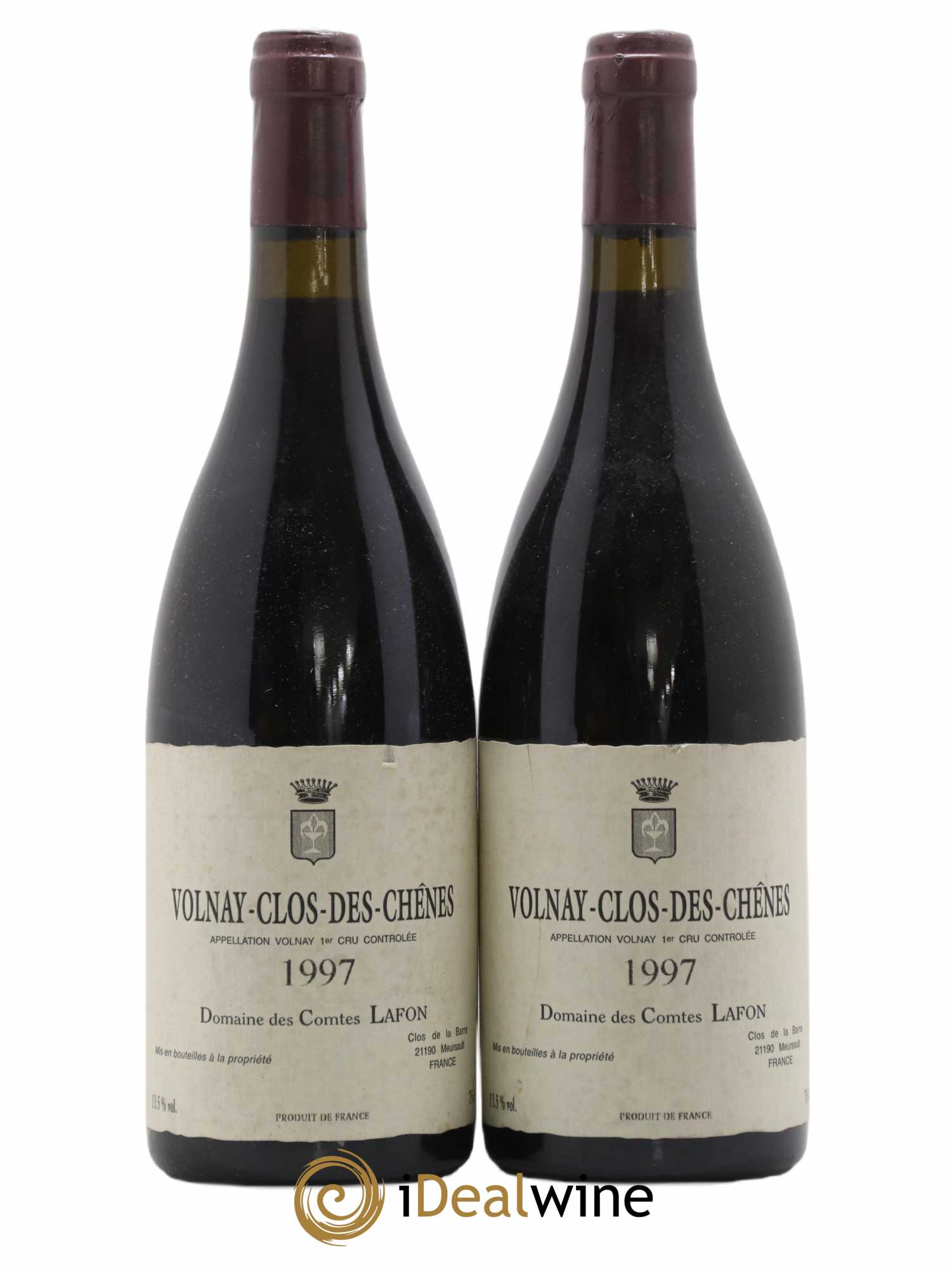 Volnay 1er Cru Clos des Chênes Comtes Lafon (Domaine des) 1997 - Lot de 2 bouteilles - 0