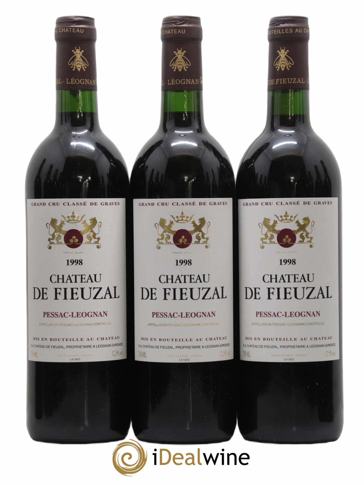 Château de Fieuzal Cru Classé de Graves 1998 - Lot de 12 bouteilles - 1