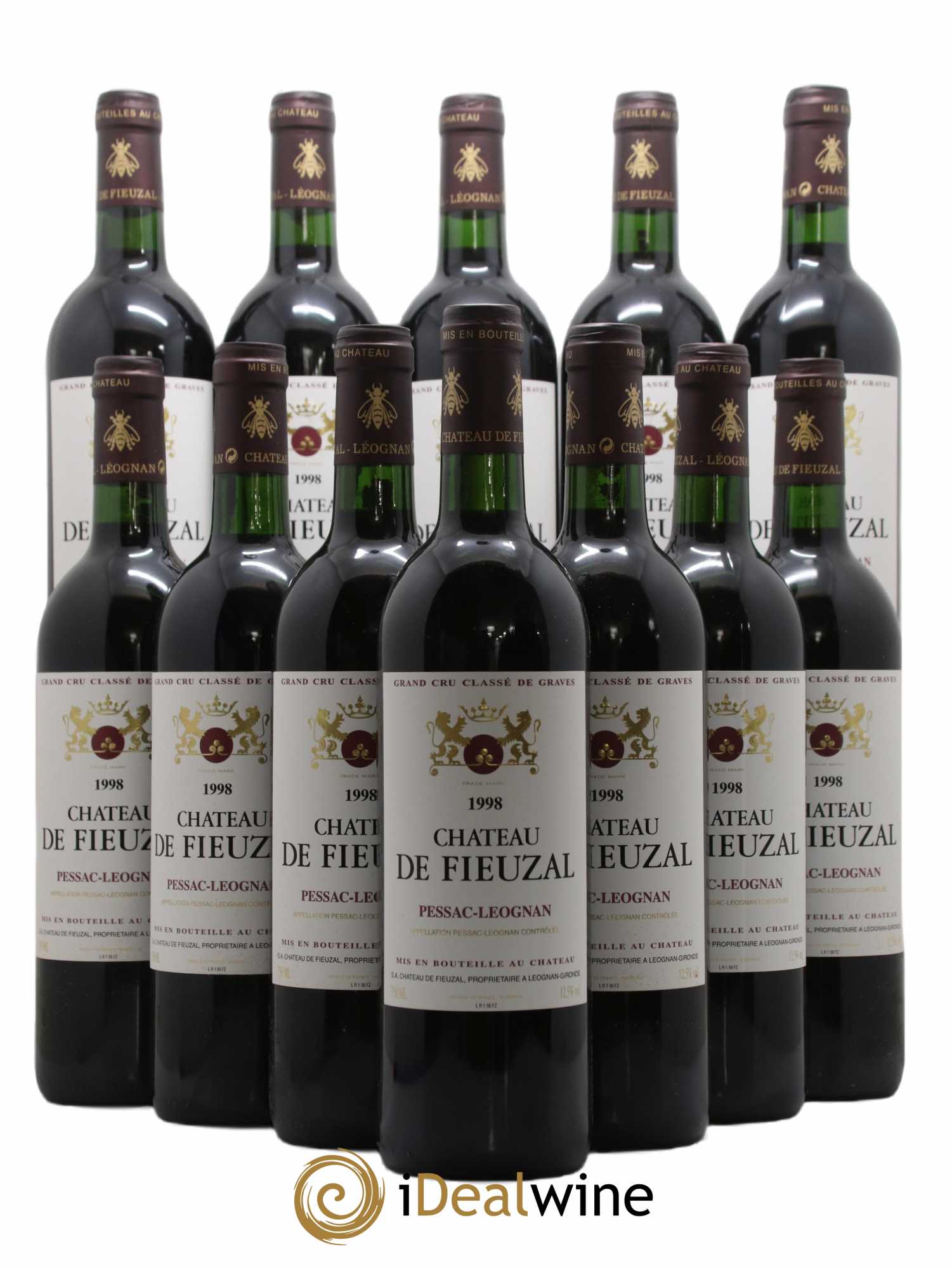 Château de Fieuzal Cru Classé de Graves 1998 - Lot de 12 bouteilles - 0