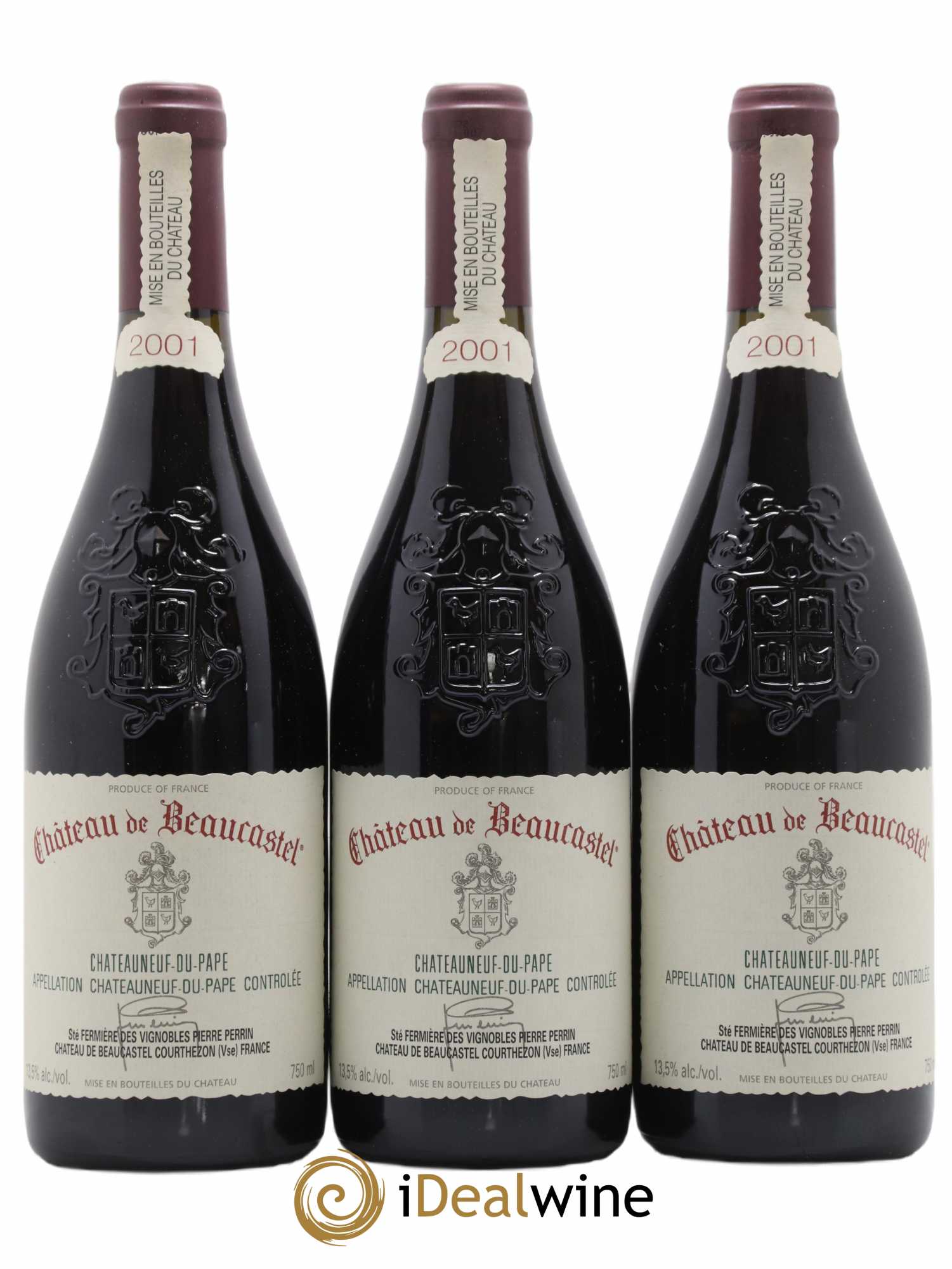 Châteauneuf-du-Pape Château de Beaucastel Famille Perrin 2001 - Lot de 12 bouteilles - 3
