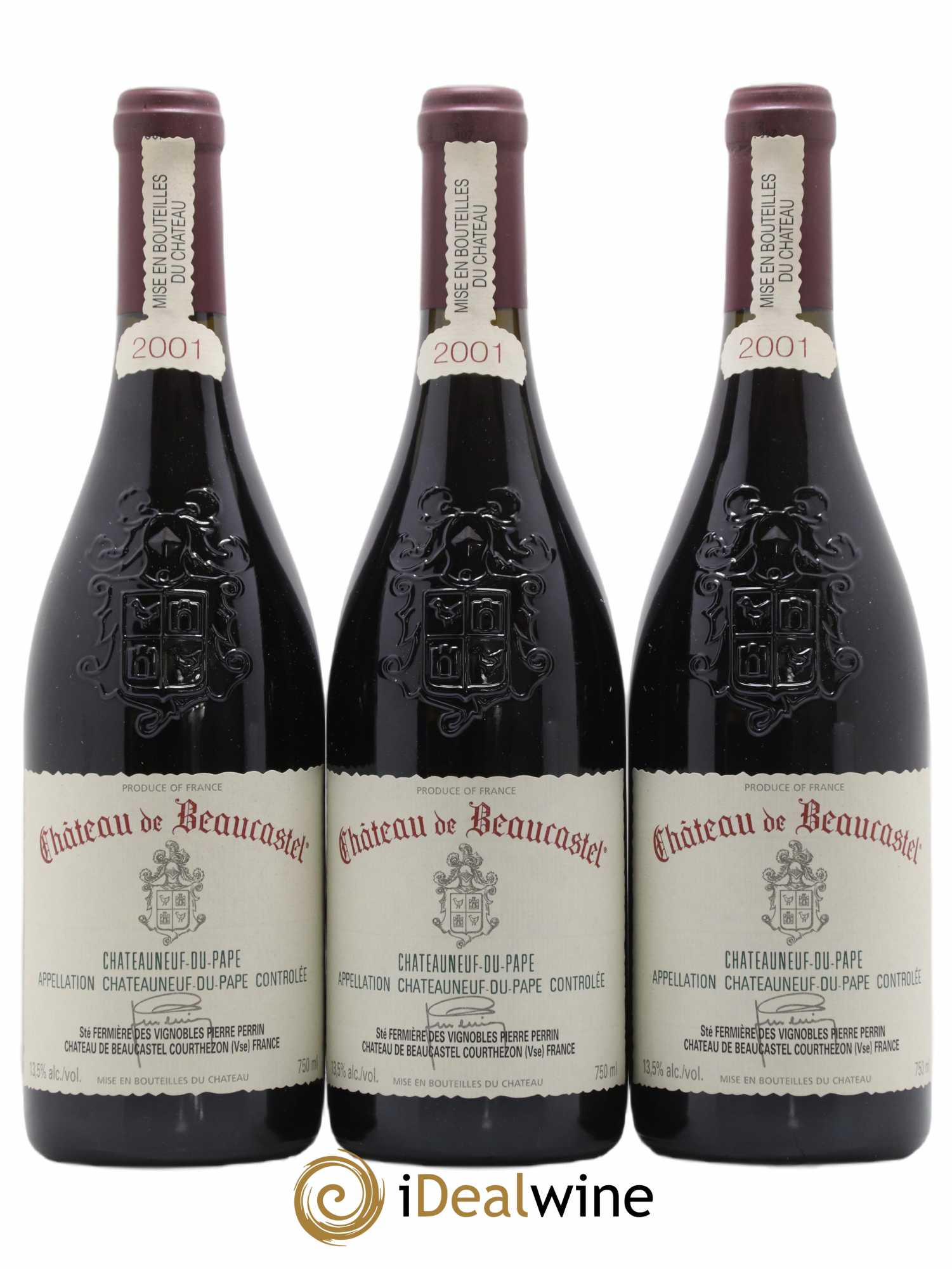 Châteauneuf-du-Pape Château de Beaucastel Famille Perrin 2001 - Lot de 12 bouteilles - 4