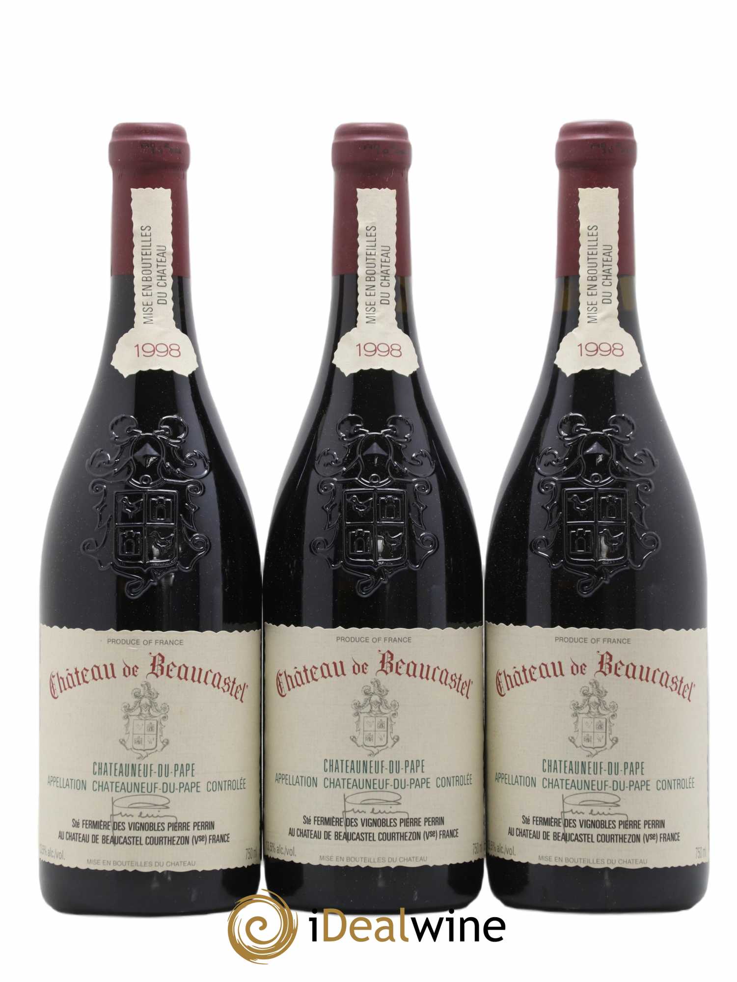 Châteauneuf-du-Pape Château de Beaucastel Famille Perrin 1998 - Lot de 12 bouteilles - 2