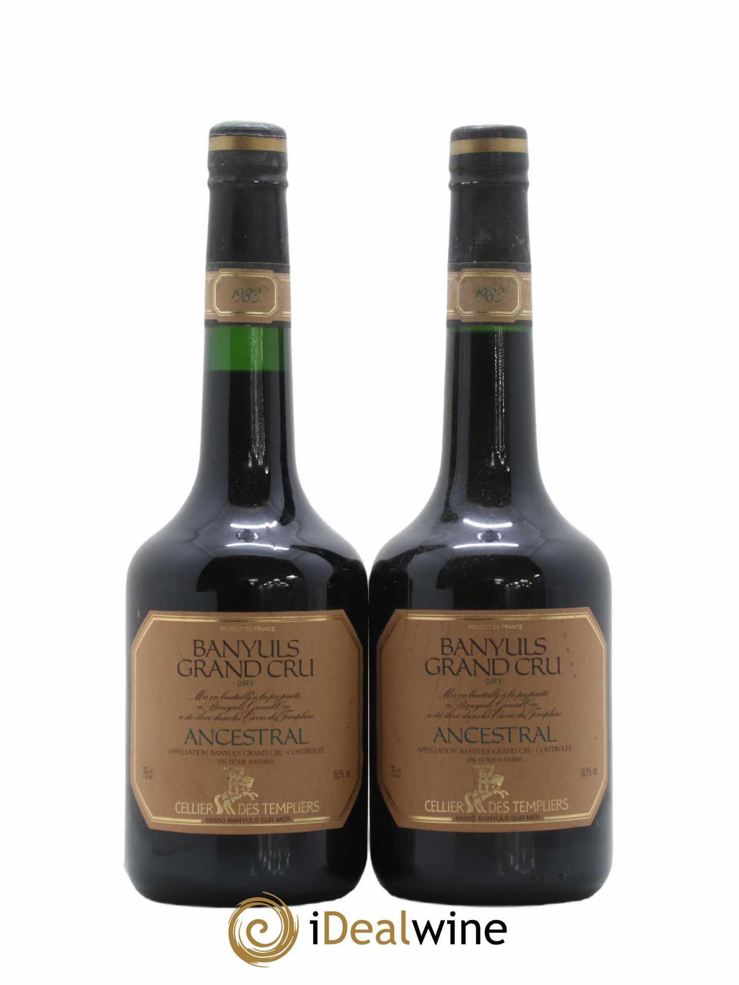 Banyuls Sec Domanie Templier Ancestrale 1983 - Posten von 2 Flaschen - 0