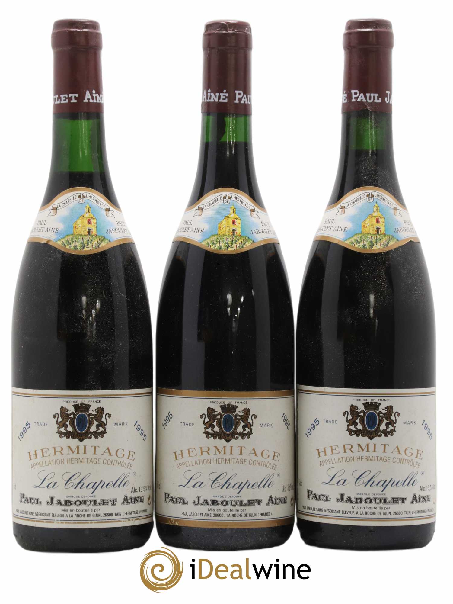 Hermitage La Chapelle Paul Jaboulet Ainé 1995 - Lot de 3 bouteilles - 0