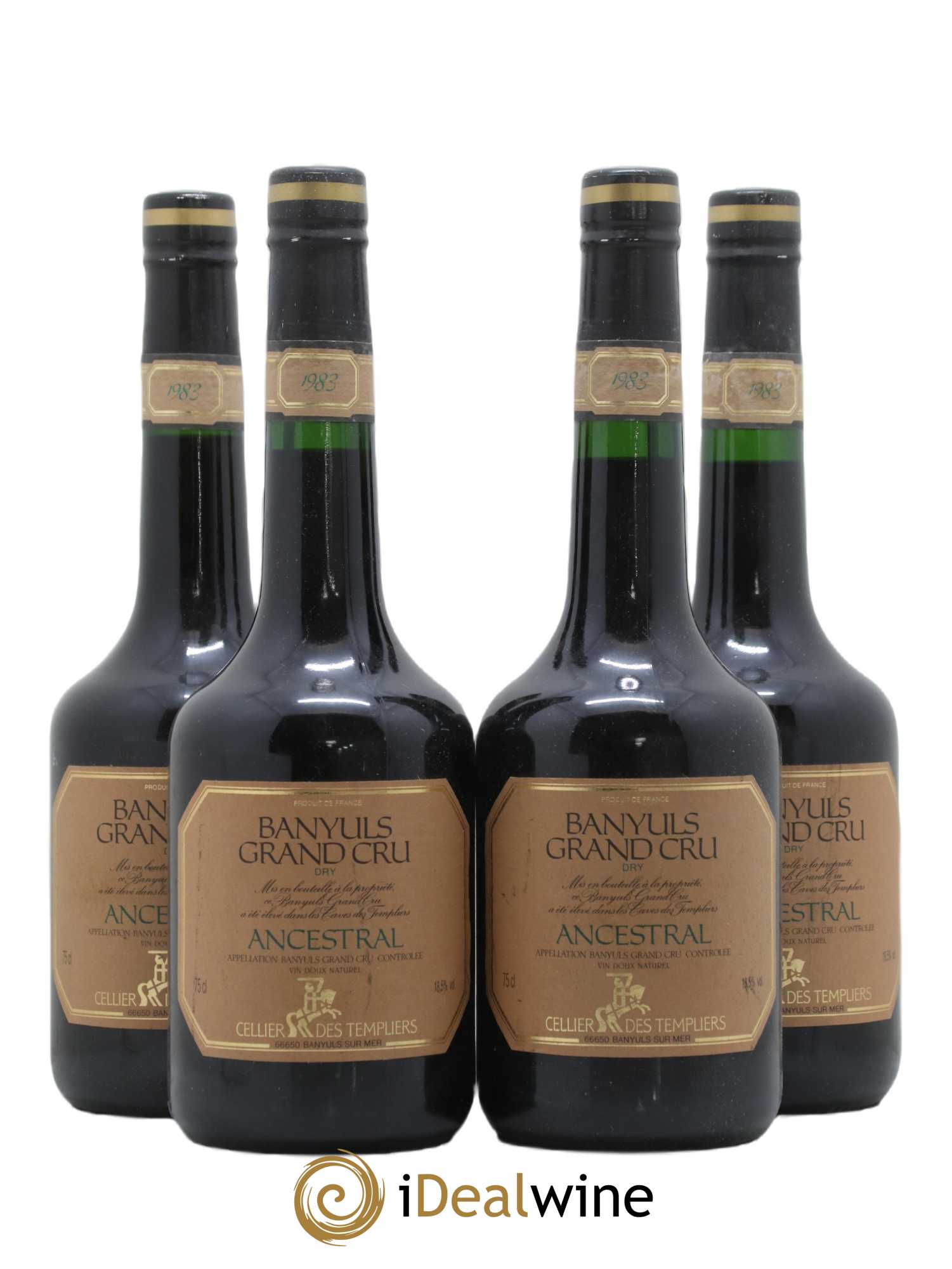 Banyuls Sec Domanie Templier Ancestrale 1983 - Posten von 4 Flaschen - 0