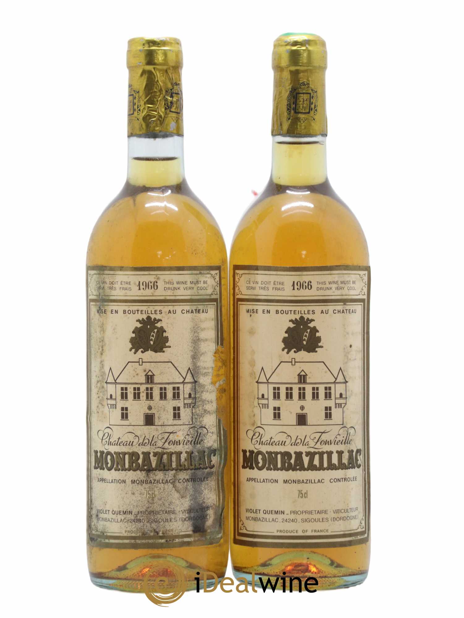 Monbazillac 1966 - Lotto di 2 bottiglie - 0