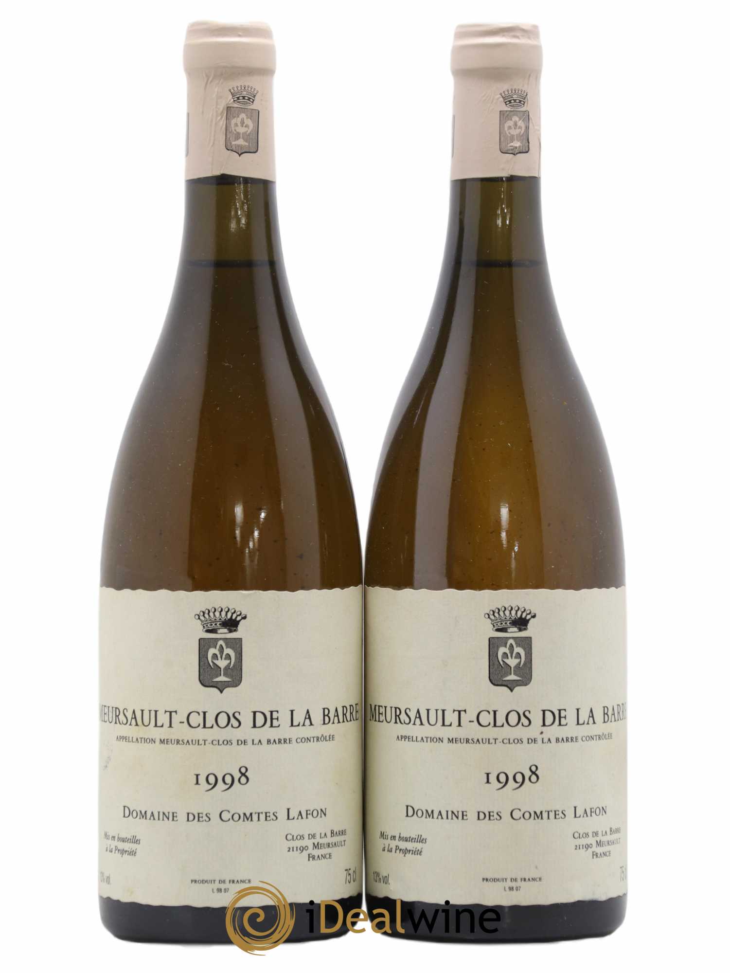 Meursault Clos de la Barre Comtes Lafon (Domaine des) 1998 - Lot de 2 bouteilles - 0
