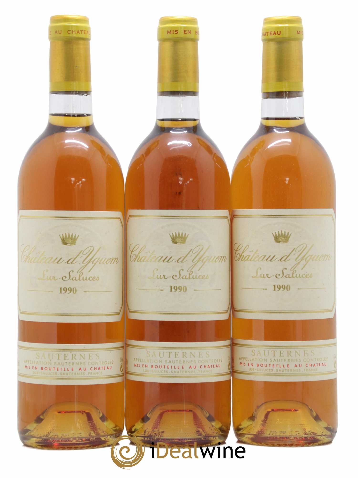 Château d' Yquem 1er Cru Classé Supérieur 1990 - Lotto di 3 bottiglie - 0