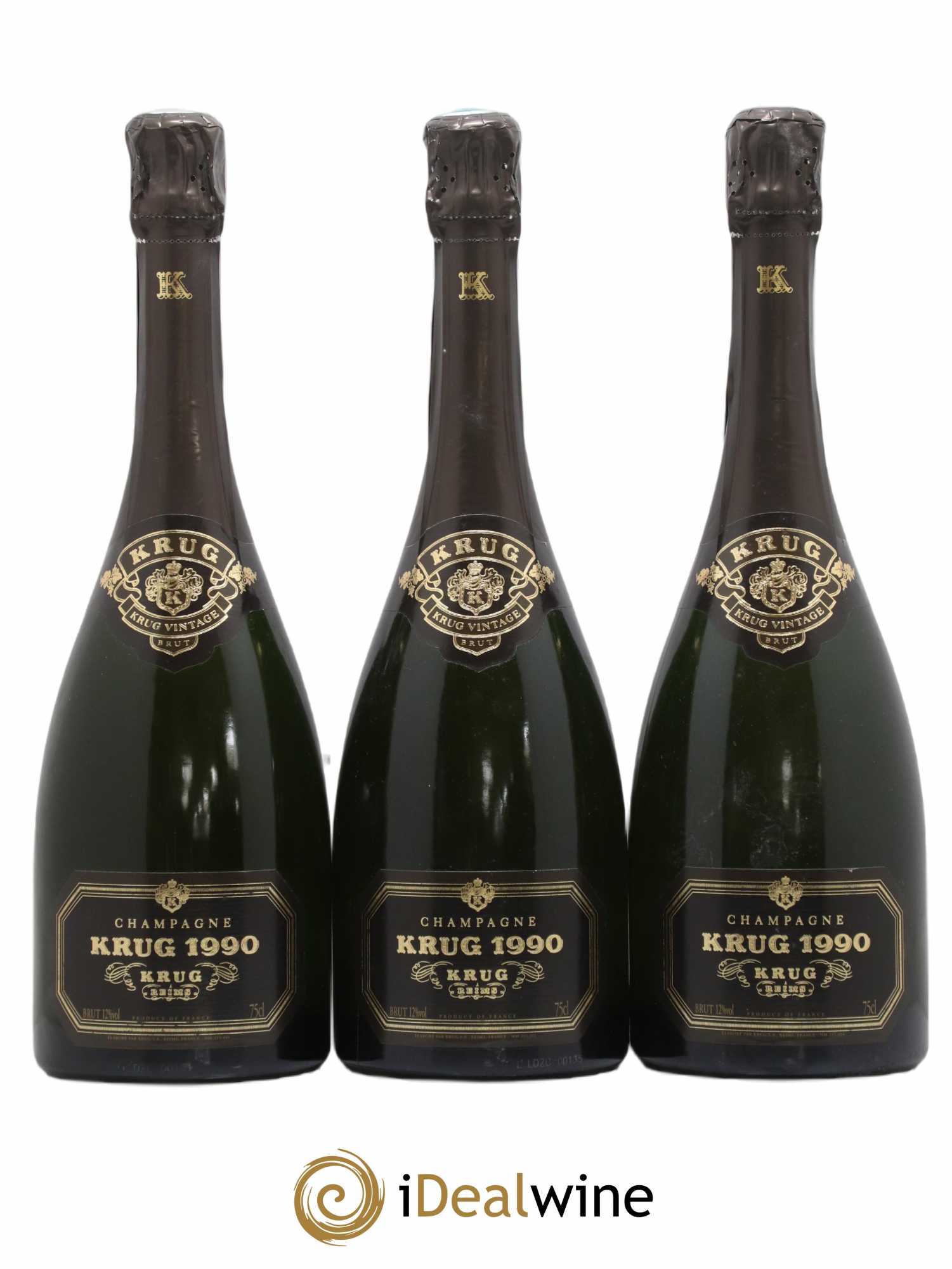 Vintage Krug 1990 - Lot de 3 bouteilles - 0