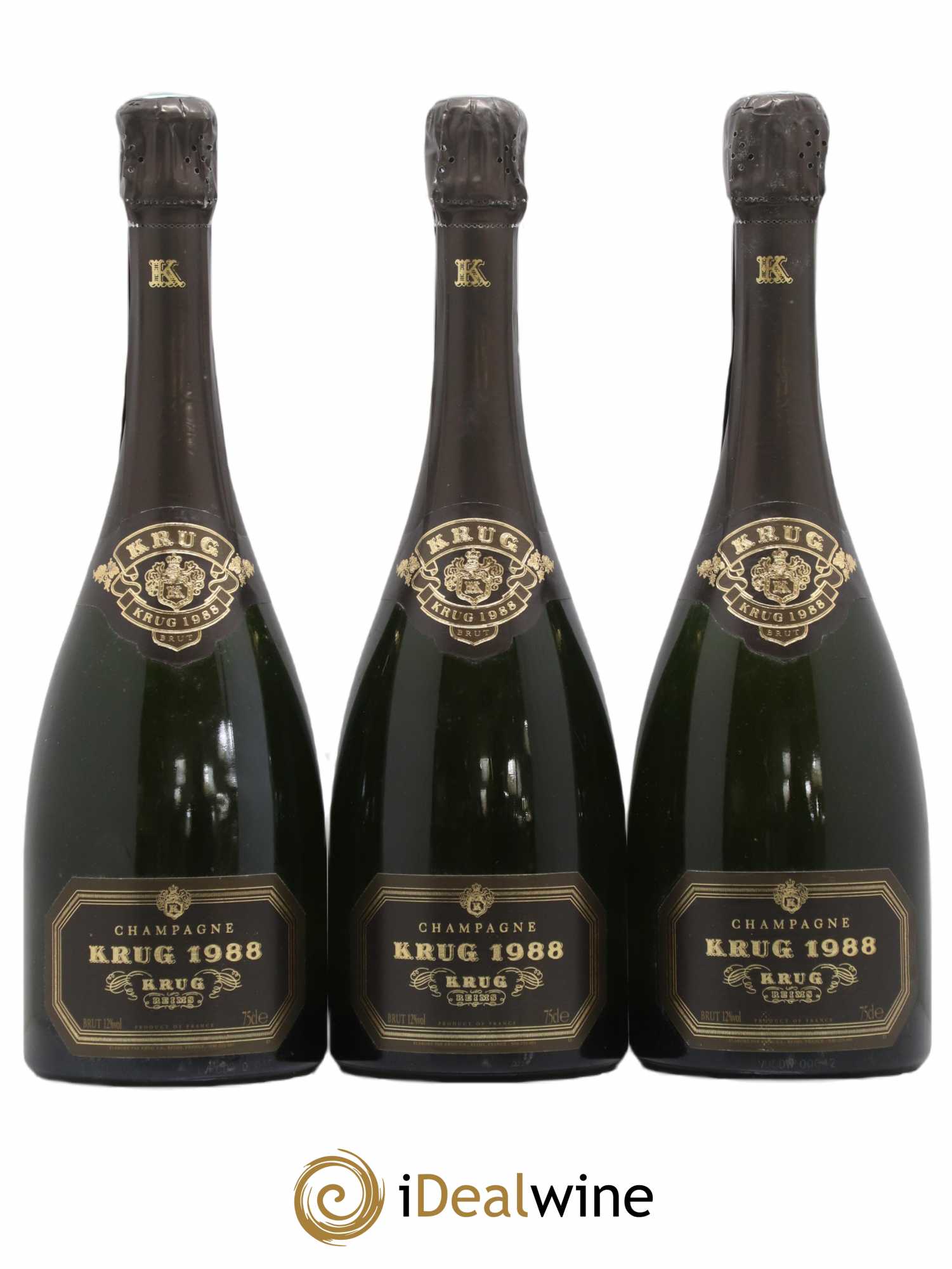 Vintage Krug 1988 - Lot de 3 bouteilles - 0