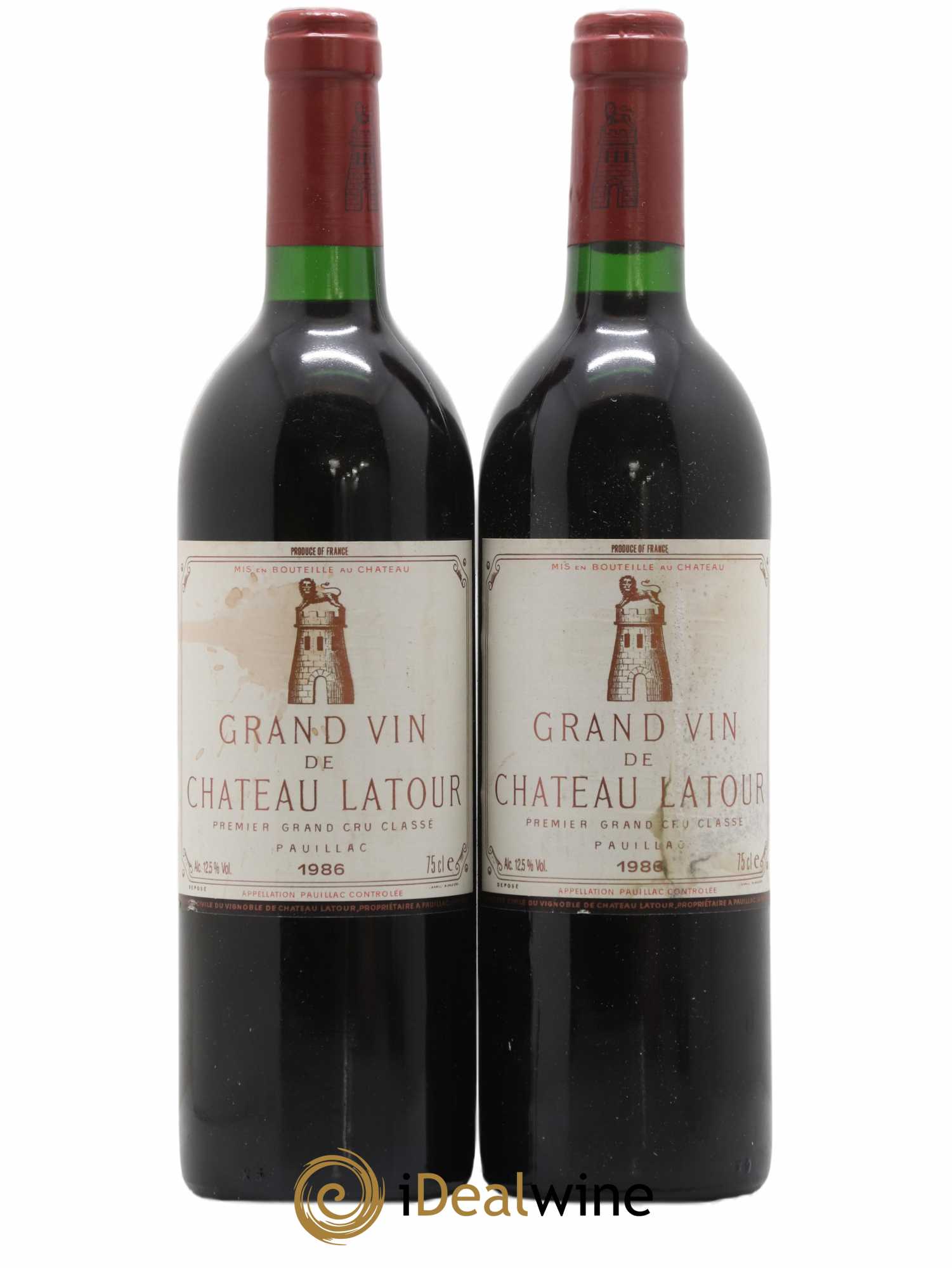 Château Latour 1er Grand Cru Classé 1986 - Lot de 2 bouteilles - 0