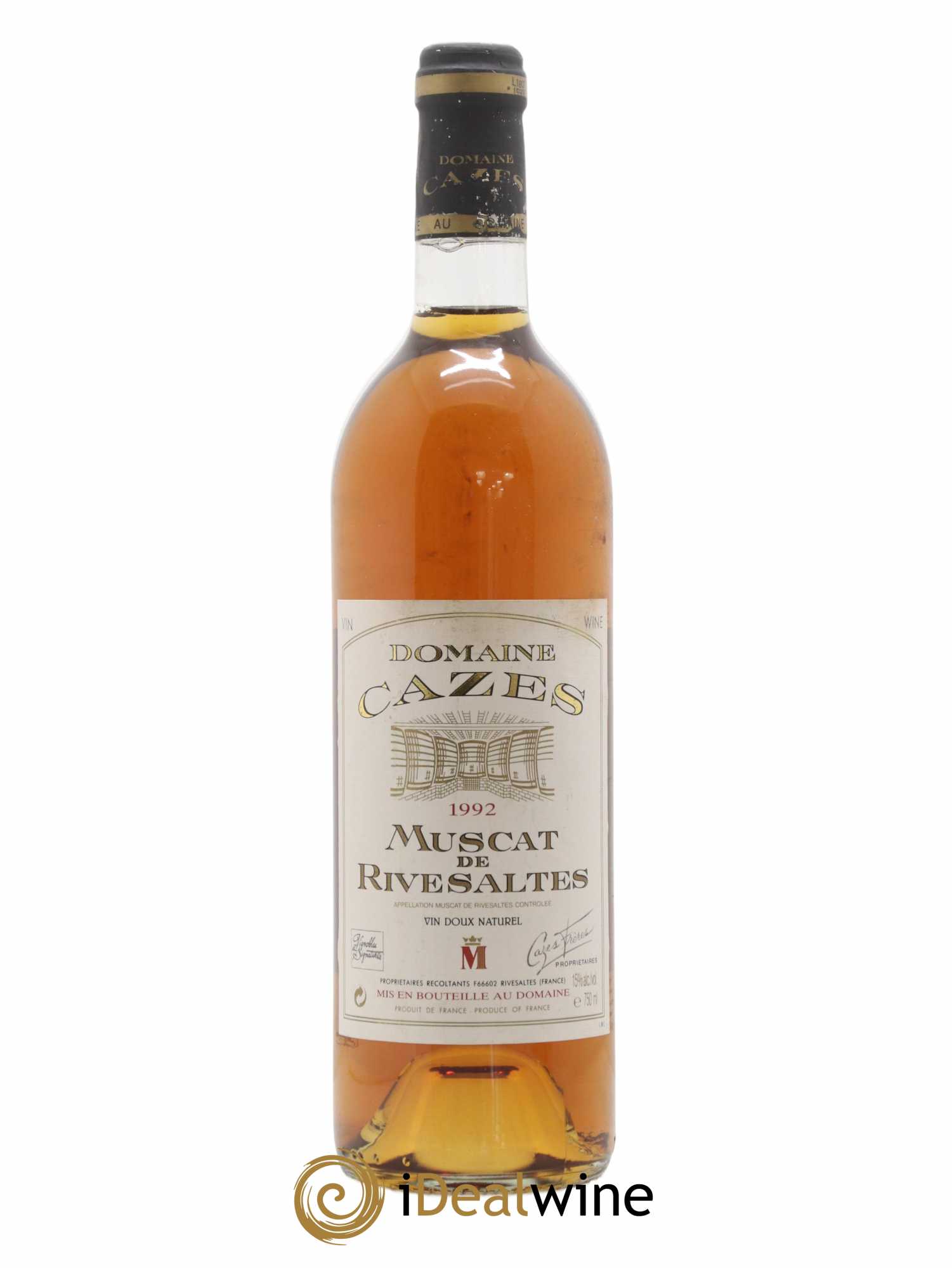 Muscat de Rivesaltes Domaine Cazes 1992 - Posten von 1 Flasche - 0