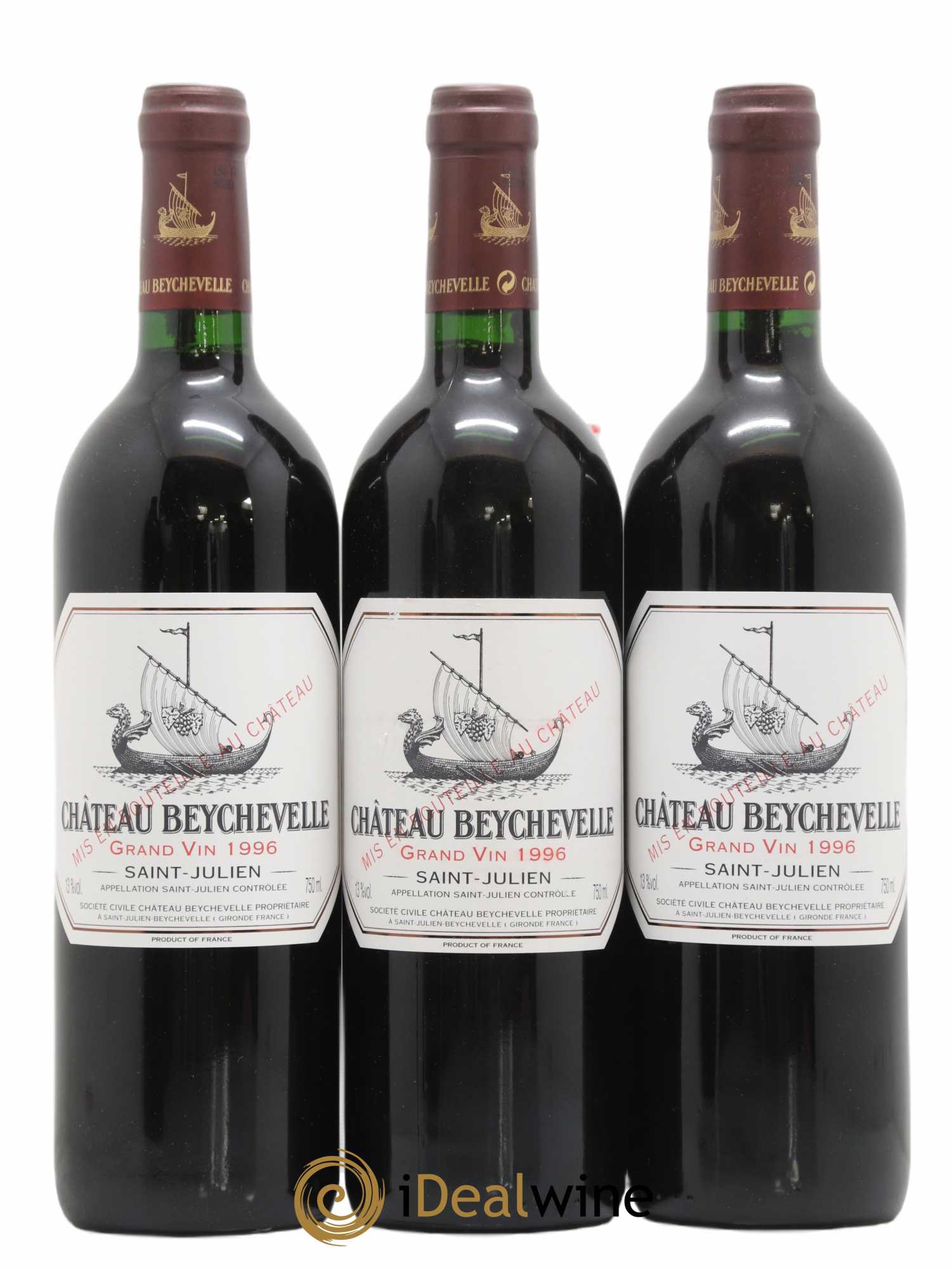 Château Beychevelle 4ème Grand Cru Classé 1996 - Lot de 12 bouteilles - 1