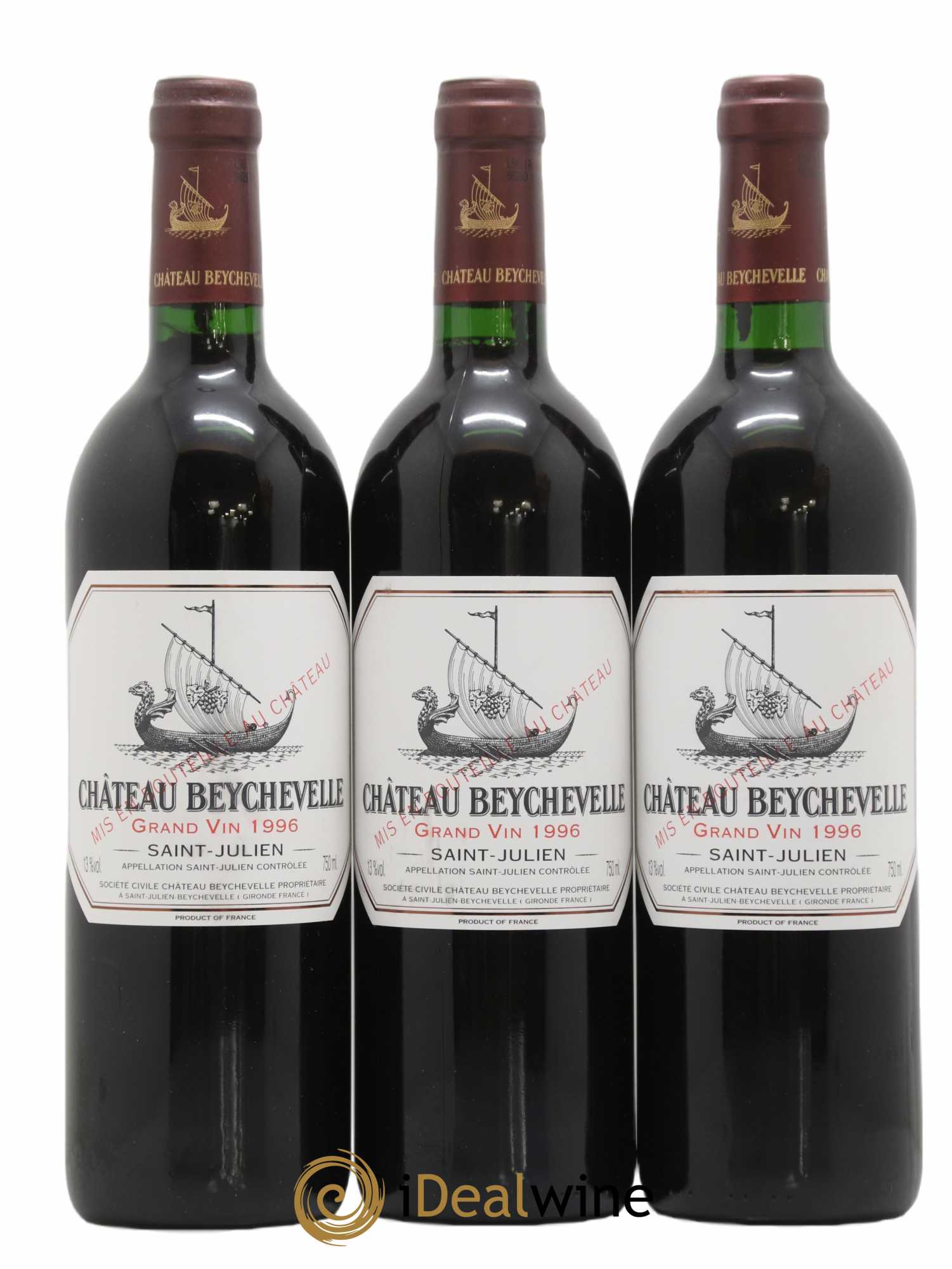 Château Beychevelle 4ème Grand Cru Classé 1996 - Lot de 12 bouteilles - 4