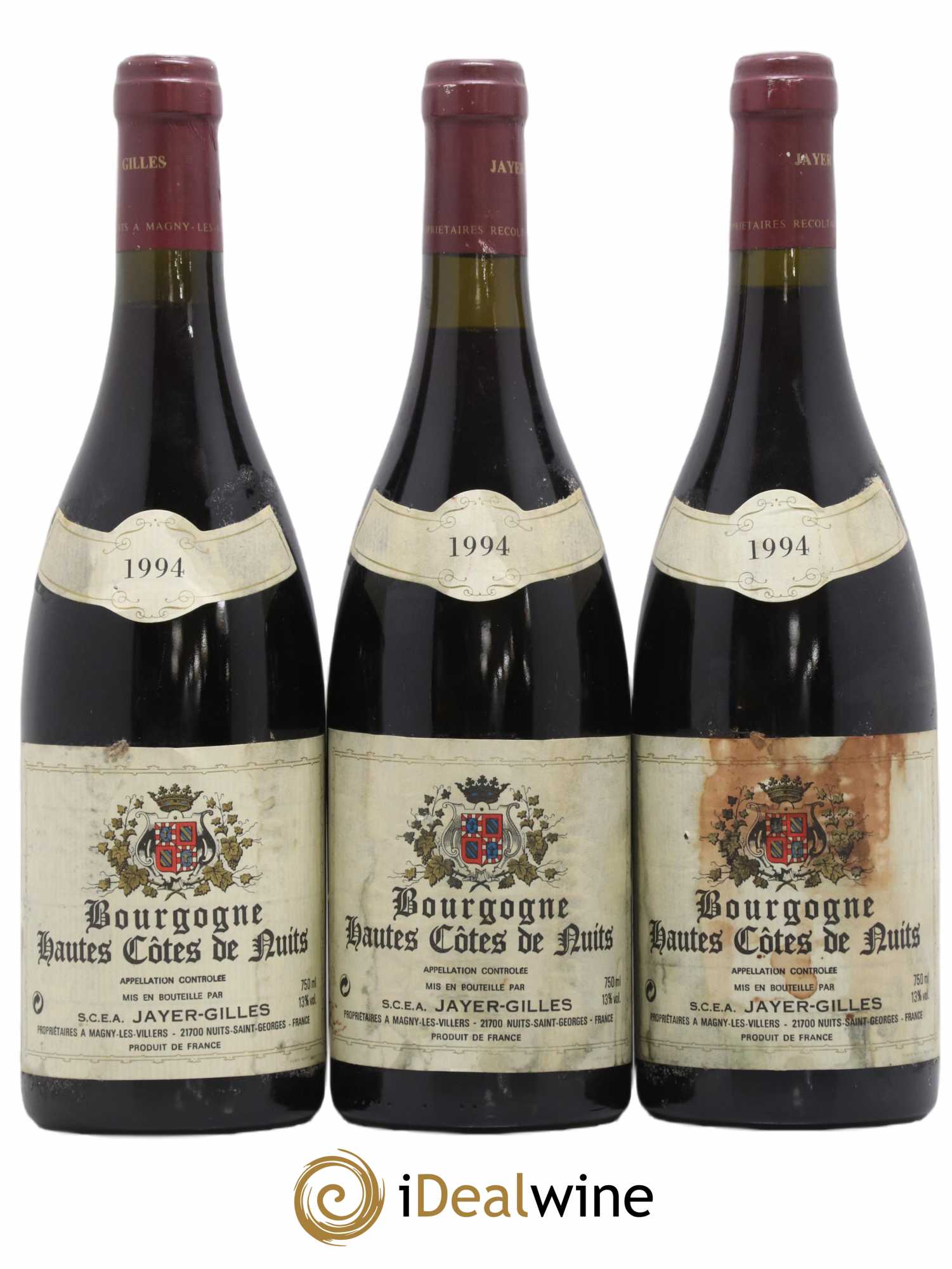 Hautes-Côtes de Nuits 1994 - Posten von 3 Flaschen - 0