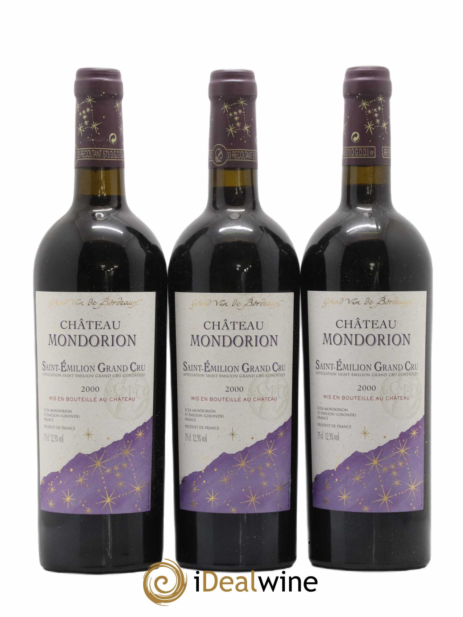 Saint-Émilion Grand Cru Chateau Mondorion 2000 - Posten von 12 Flaschen - 1