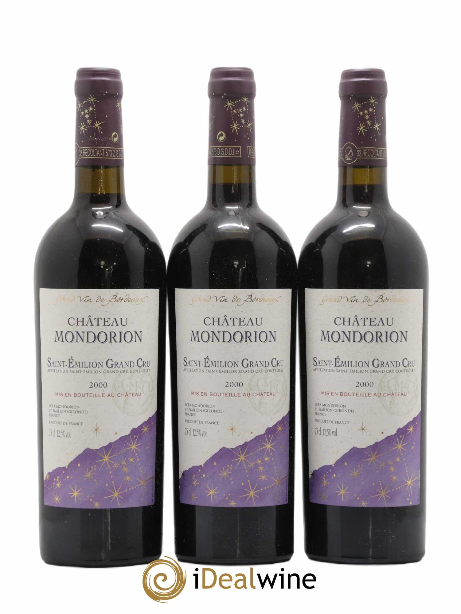 Saint-Émilion Grand Cru Chateau Mondorion 2000 - Posten von 12 Flaschen - 2
