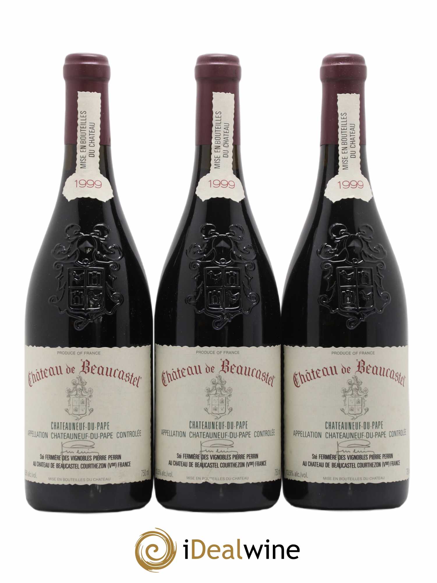 Châteauneuf-du-Pape Château de Beaucastel Famille Perrin 1999 - Lot de 12 bouteilles - 1