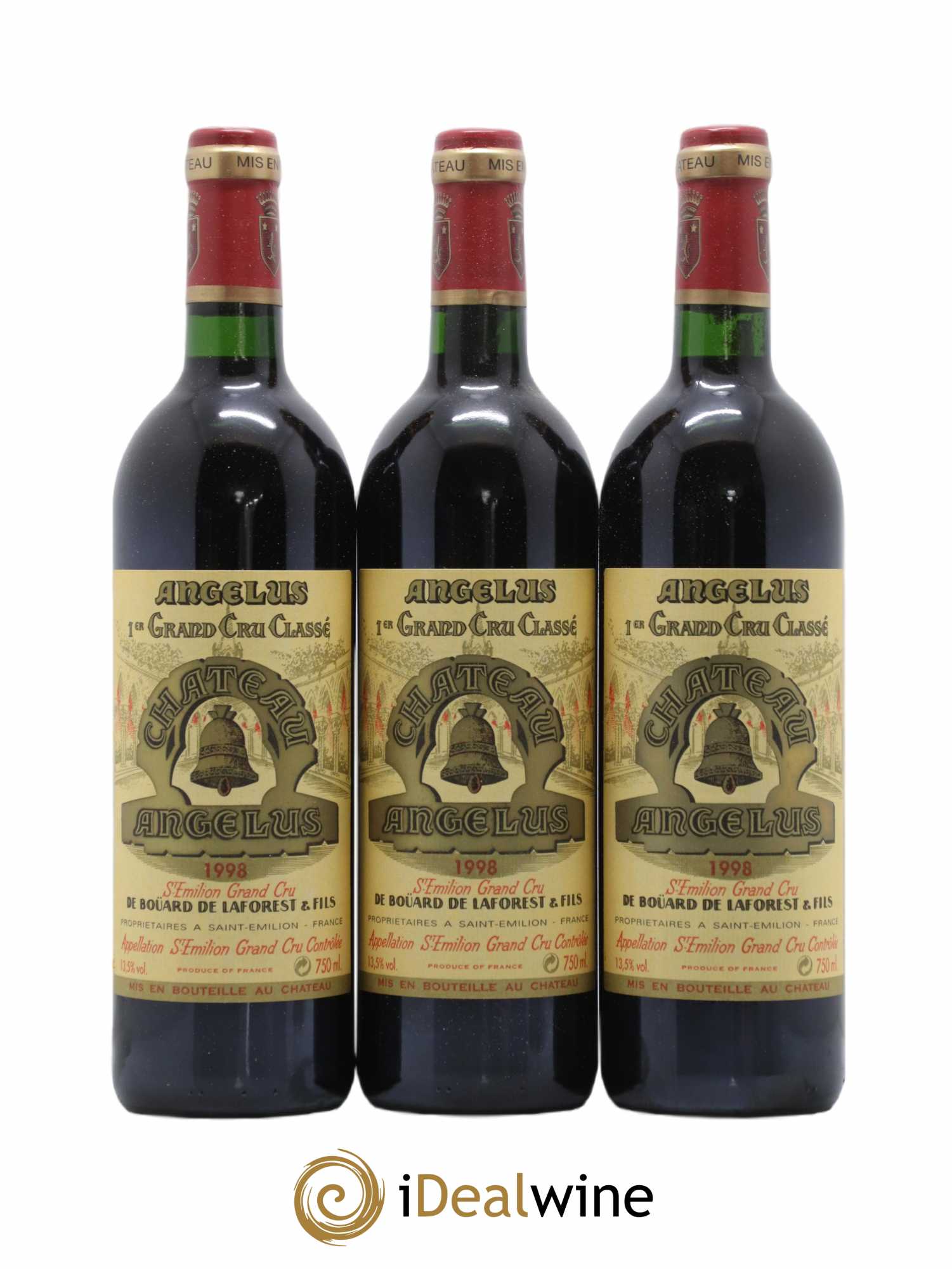 Château Angélus 1er Grand Cru Classé A 1998 - Lot de 12 bouteilles - 2